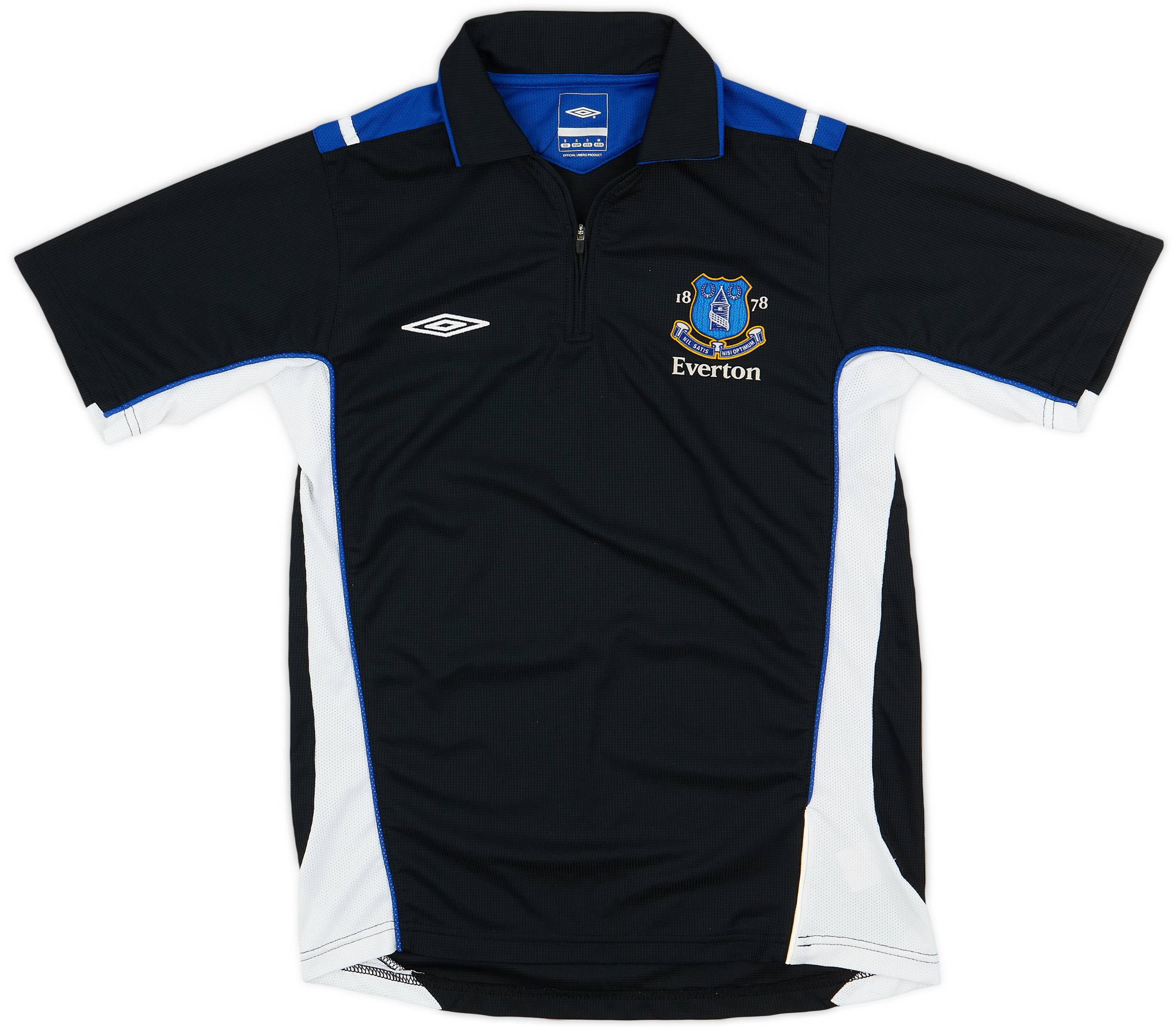 2005-06 Everton Umbro 1/4 Zip Training Polo - 8/10 - (S)