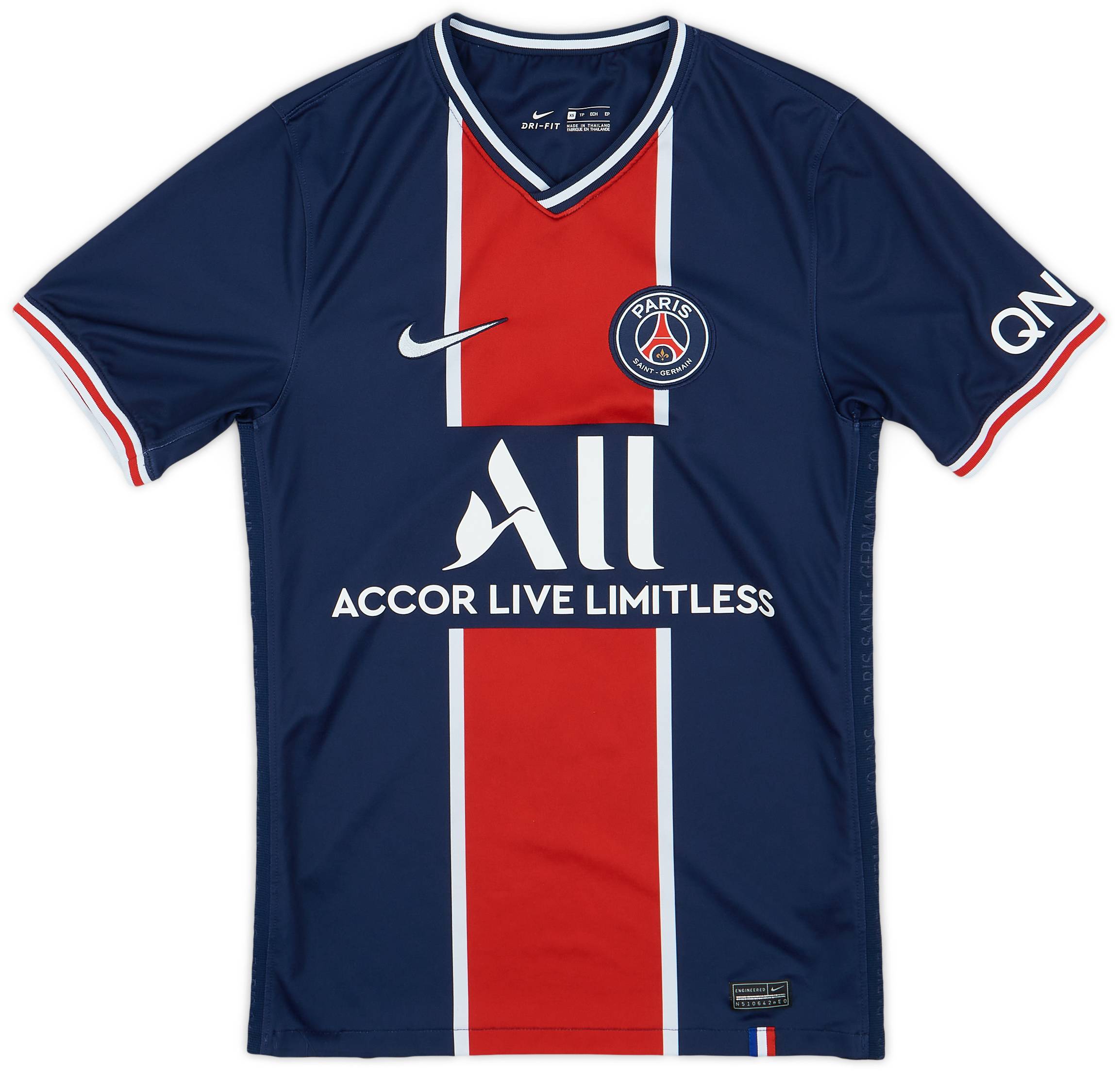 2020-21 Paris Saint-Germain Home Shirt - 8/10 - (XS)