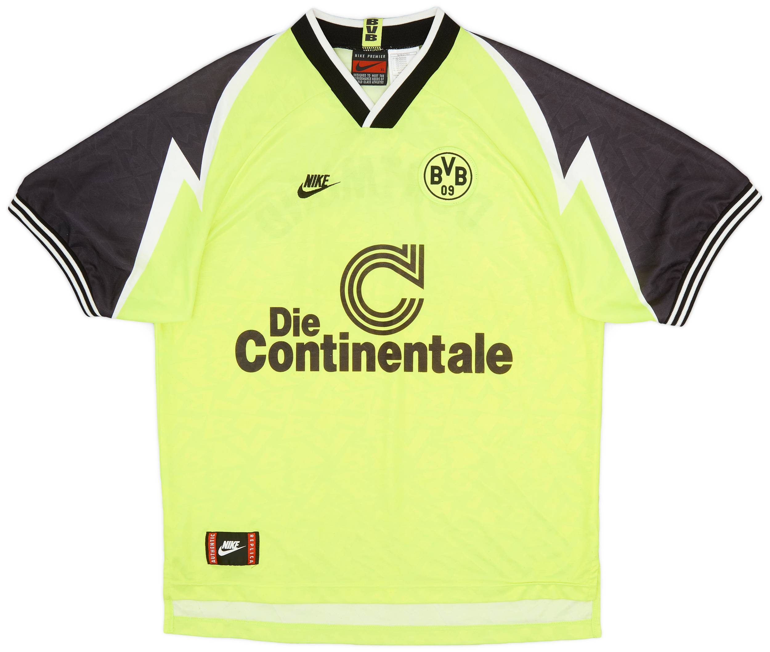 1995-96 Borussia Dortmund Home Shirt - 8/10 - (XL)