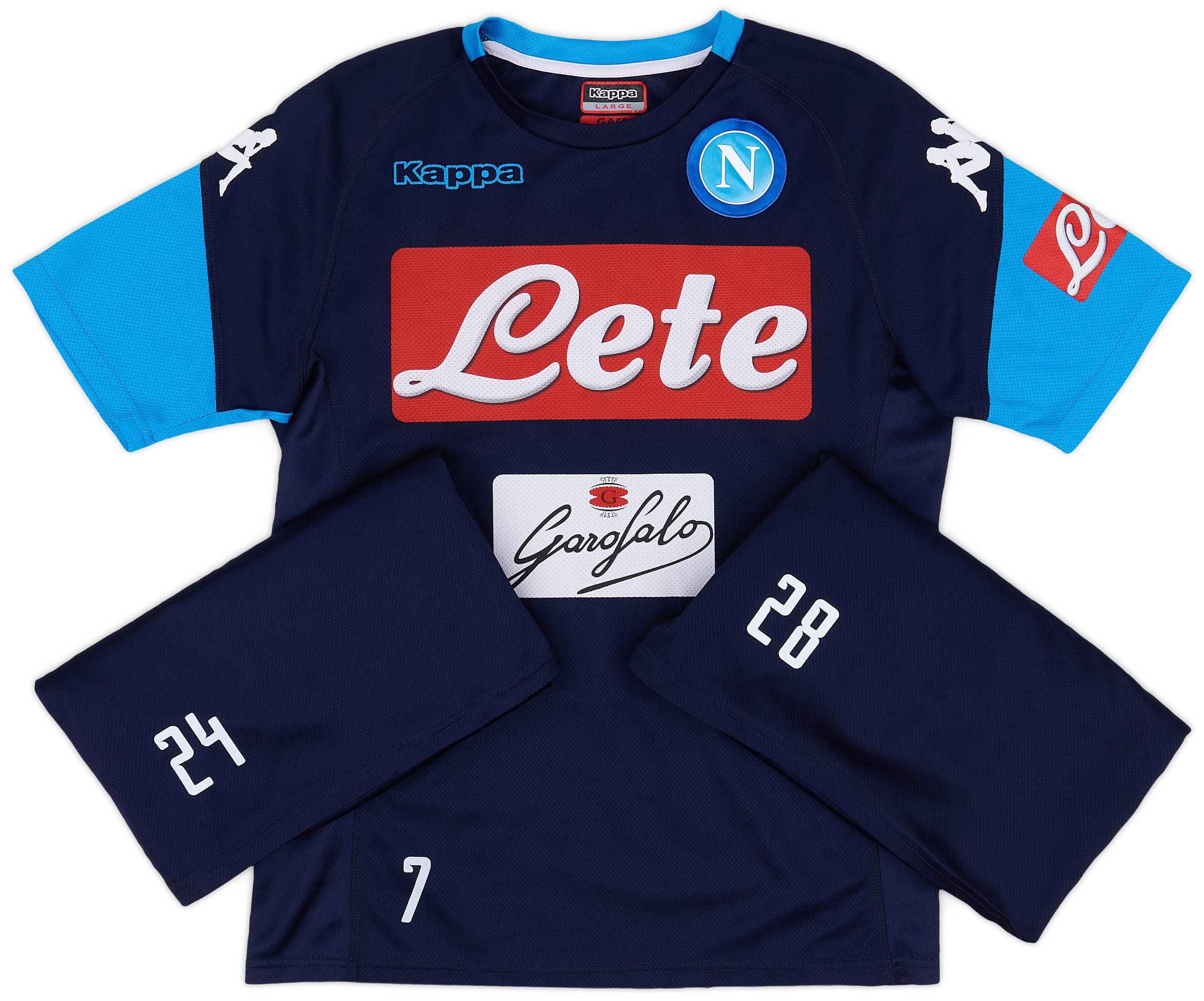 2017-18 Napoli Player Issue Training Tee # - 5/10
