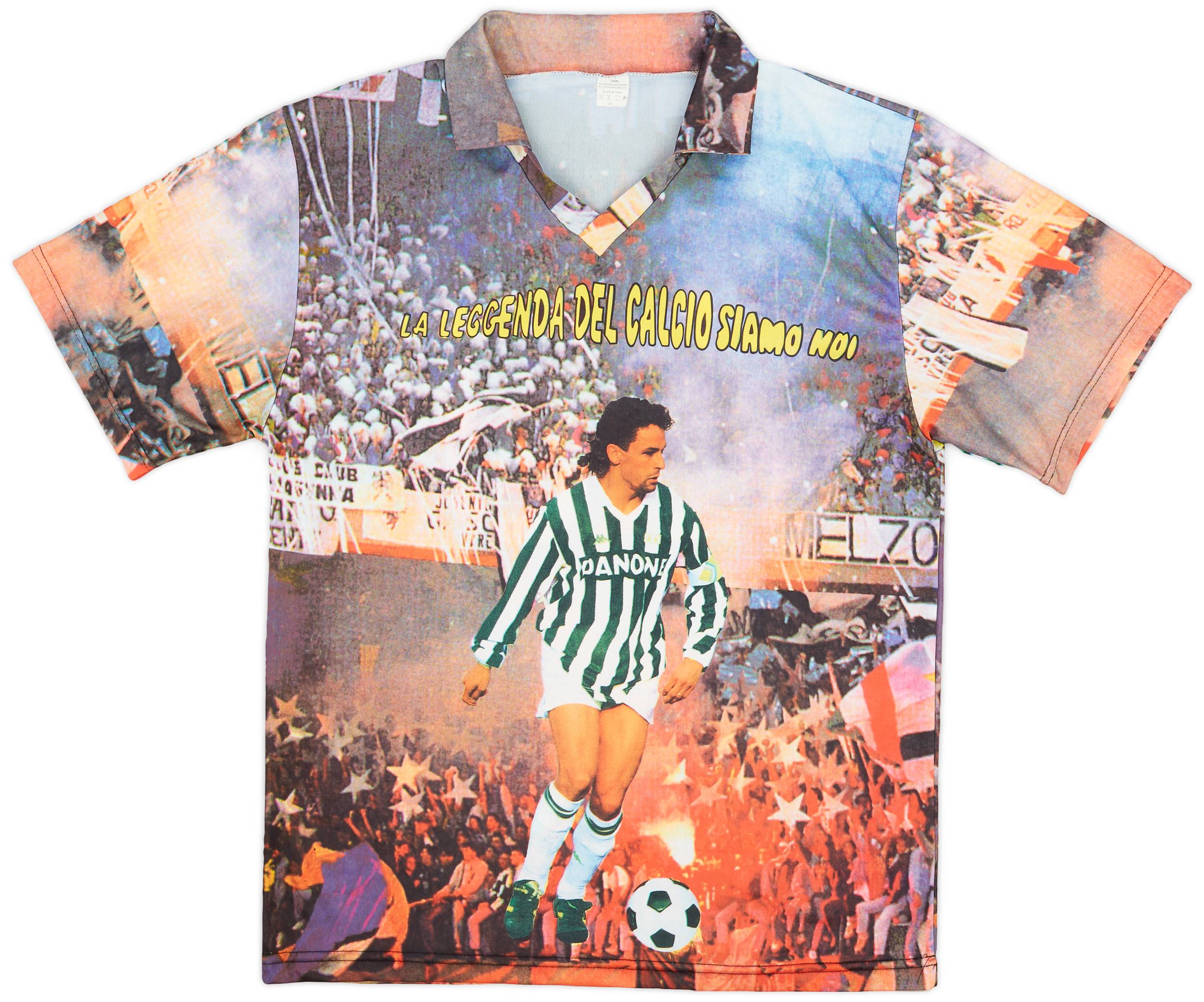 1992-93 Juventus Baggio Graphic Tee #10 - 9/10 - (XL)