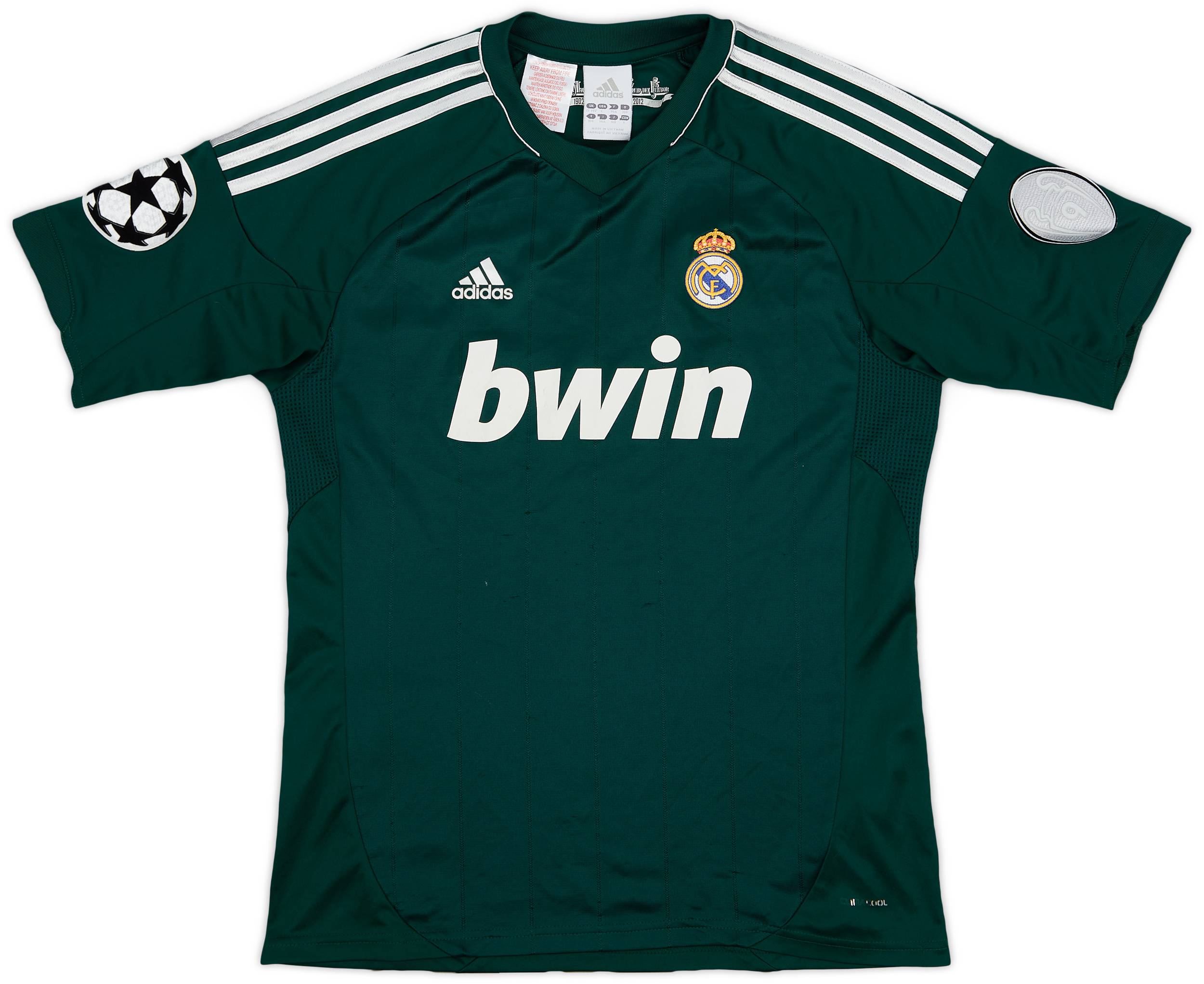 2012-13 Real Madrid CL Third Shirt - 8/10 - (L.Boys)