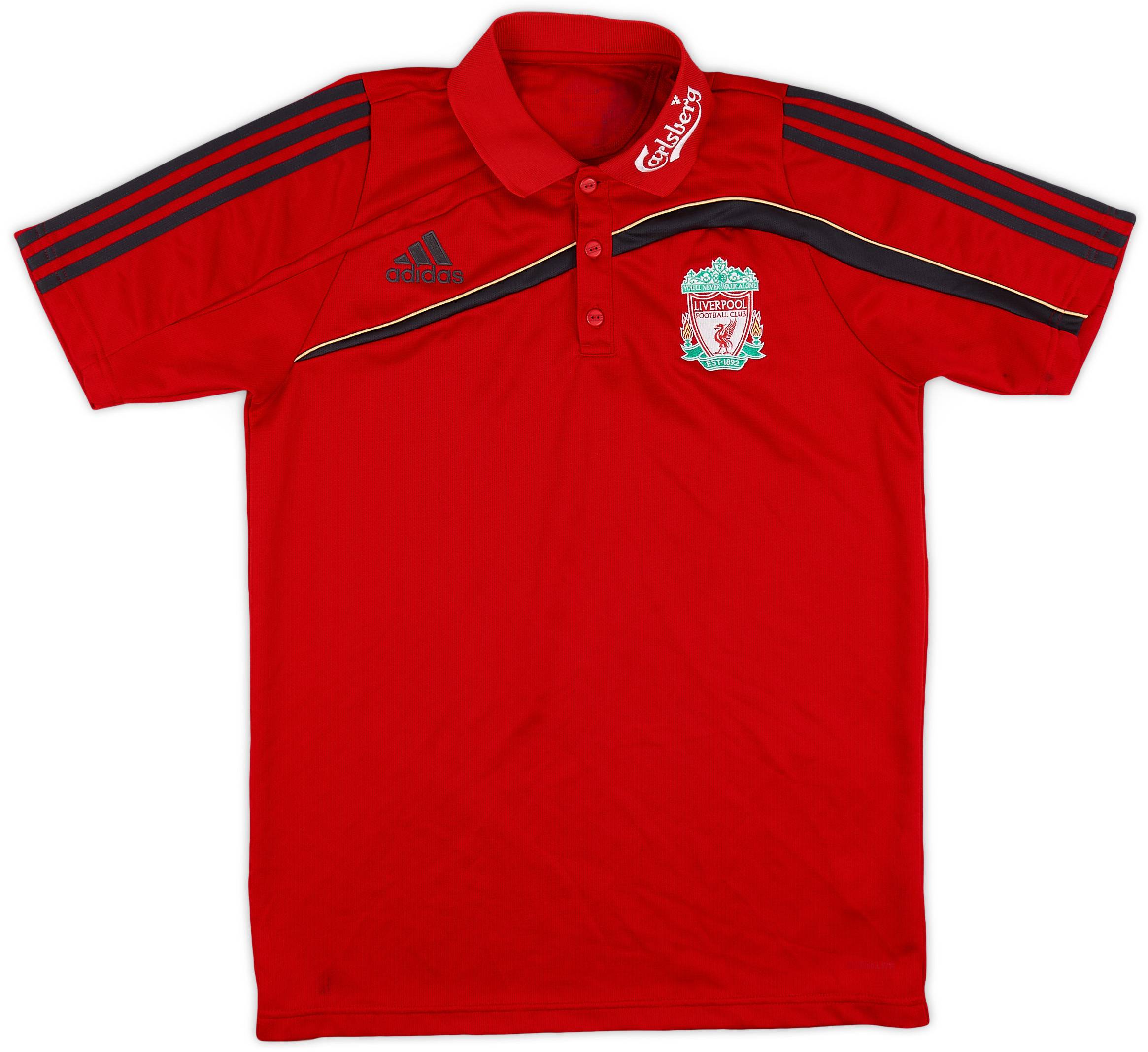 2009-10 Liverpool adidas Polo Shirt - 6/10 - (M)