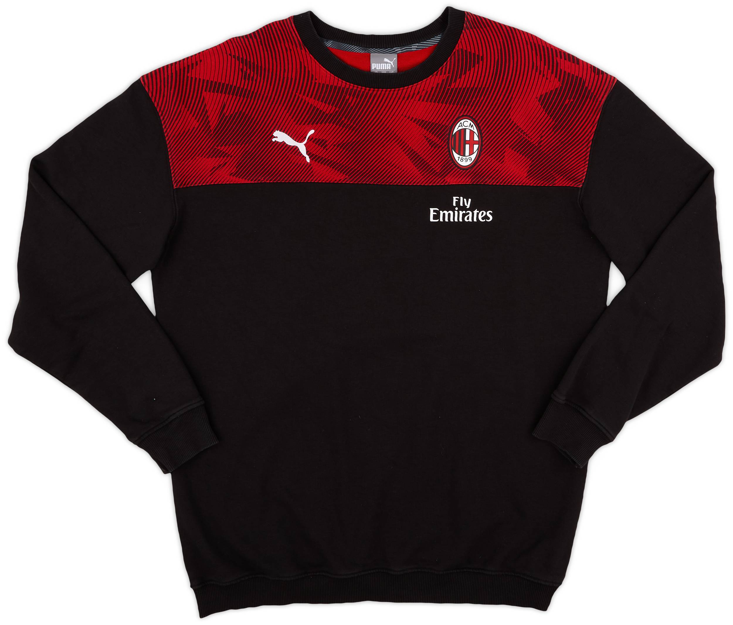 2018-19 AC Milan Puma Sweat Top - 9/10 - (XL)