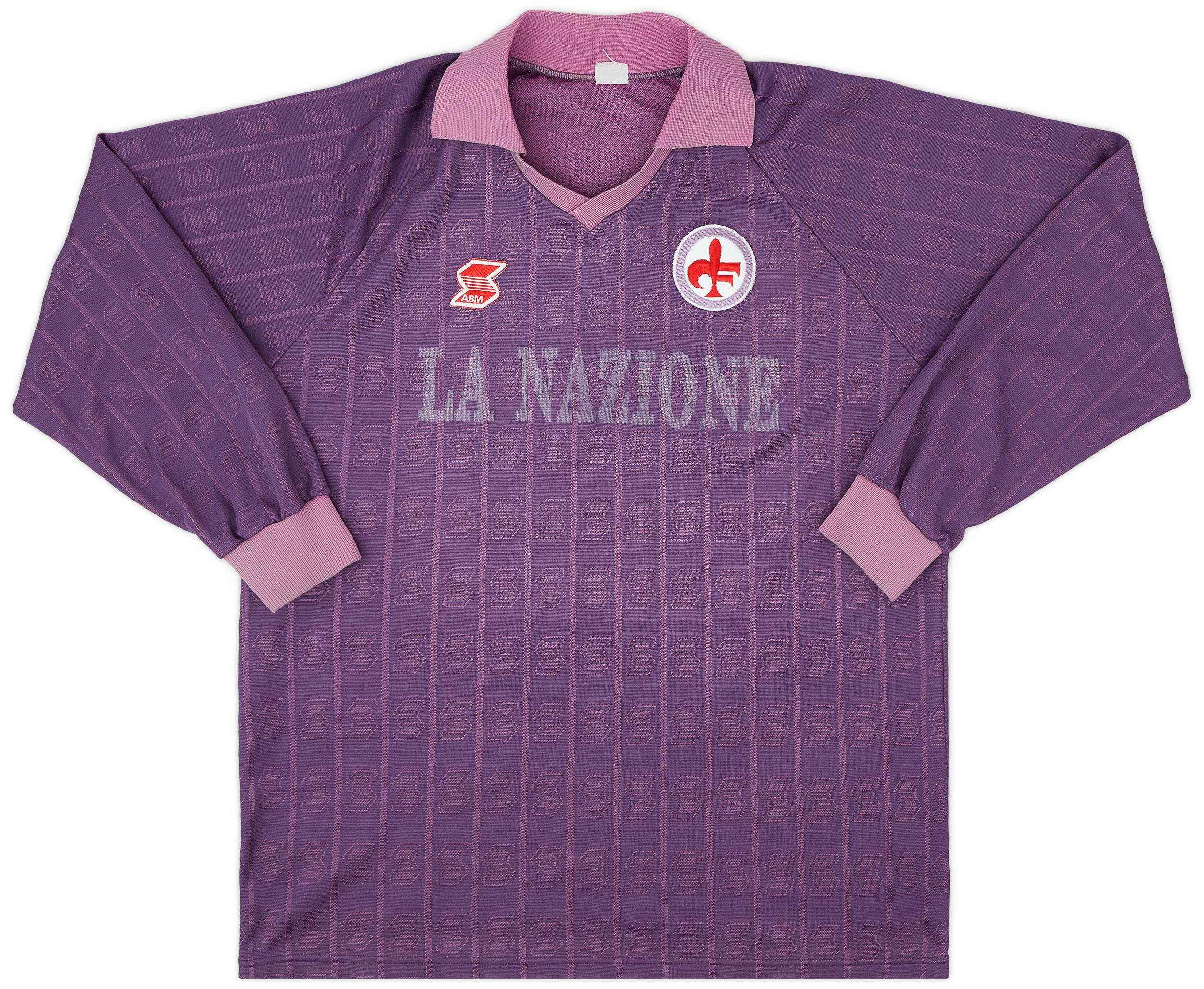 1989-90 Fiorentina Home L/S Shirt #14 - 4/10 - (L)