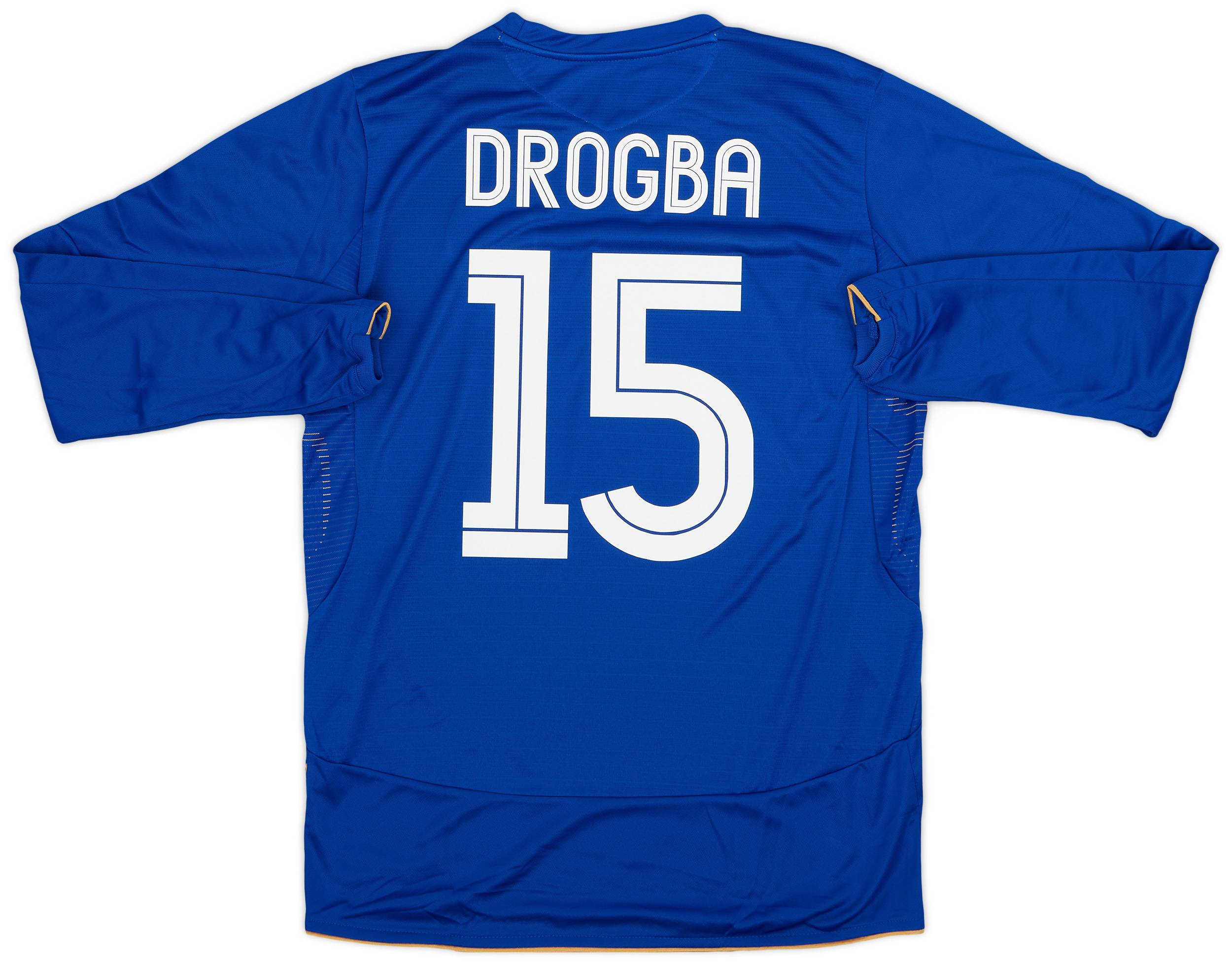 新作商品 Shirt L/S Home Centenary Chelsea 2005-06 Drogba (M) #15 ウェア