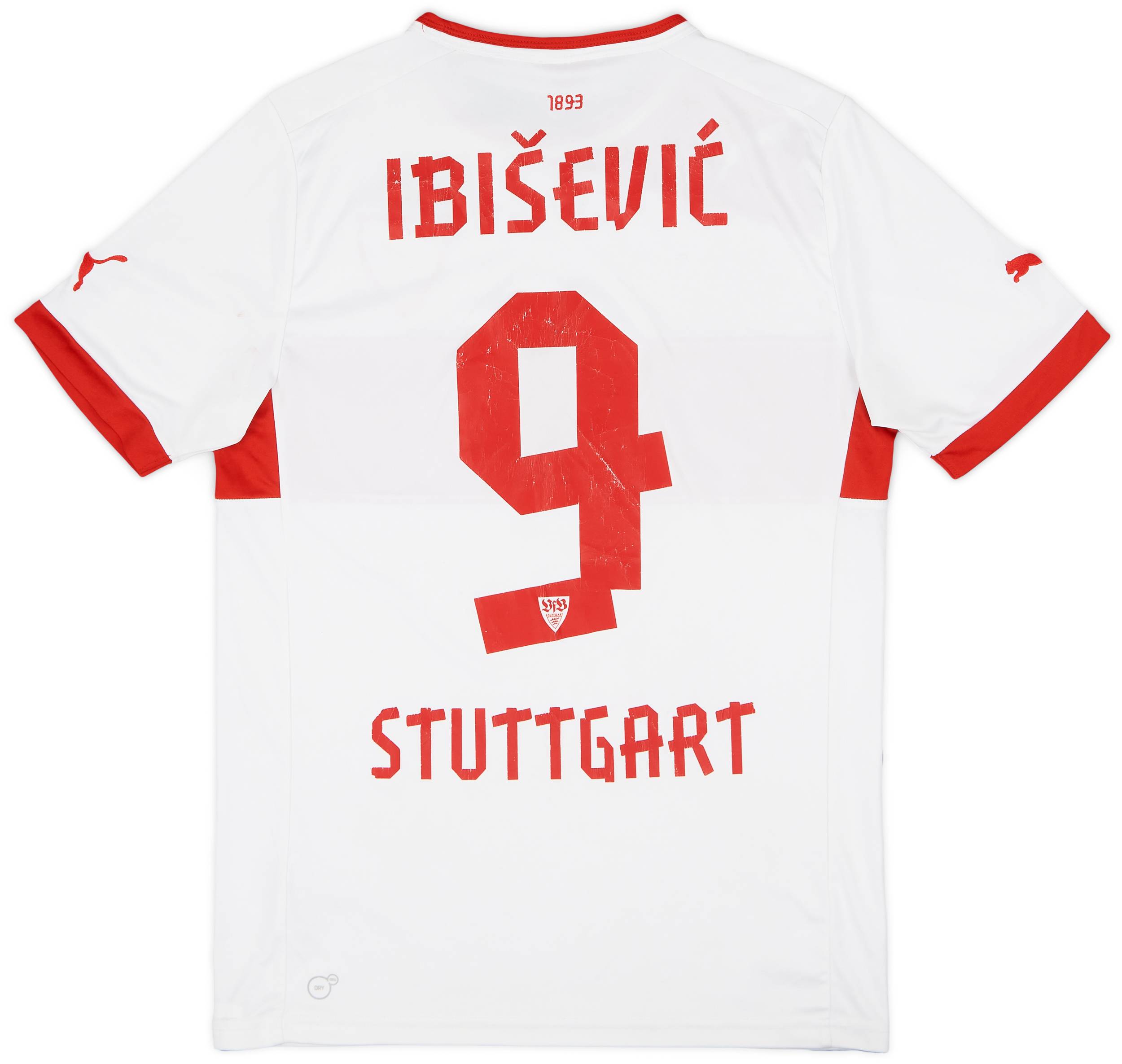 2012-13 Stuttgart Home Shirt Ibisevic #19 - 6/10 - (M)