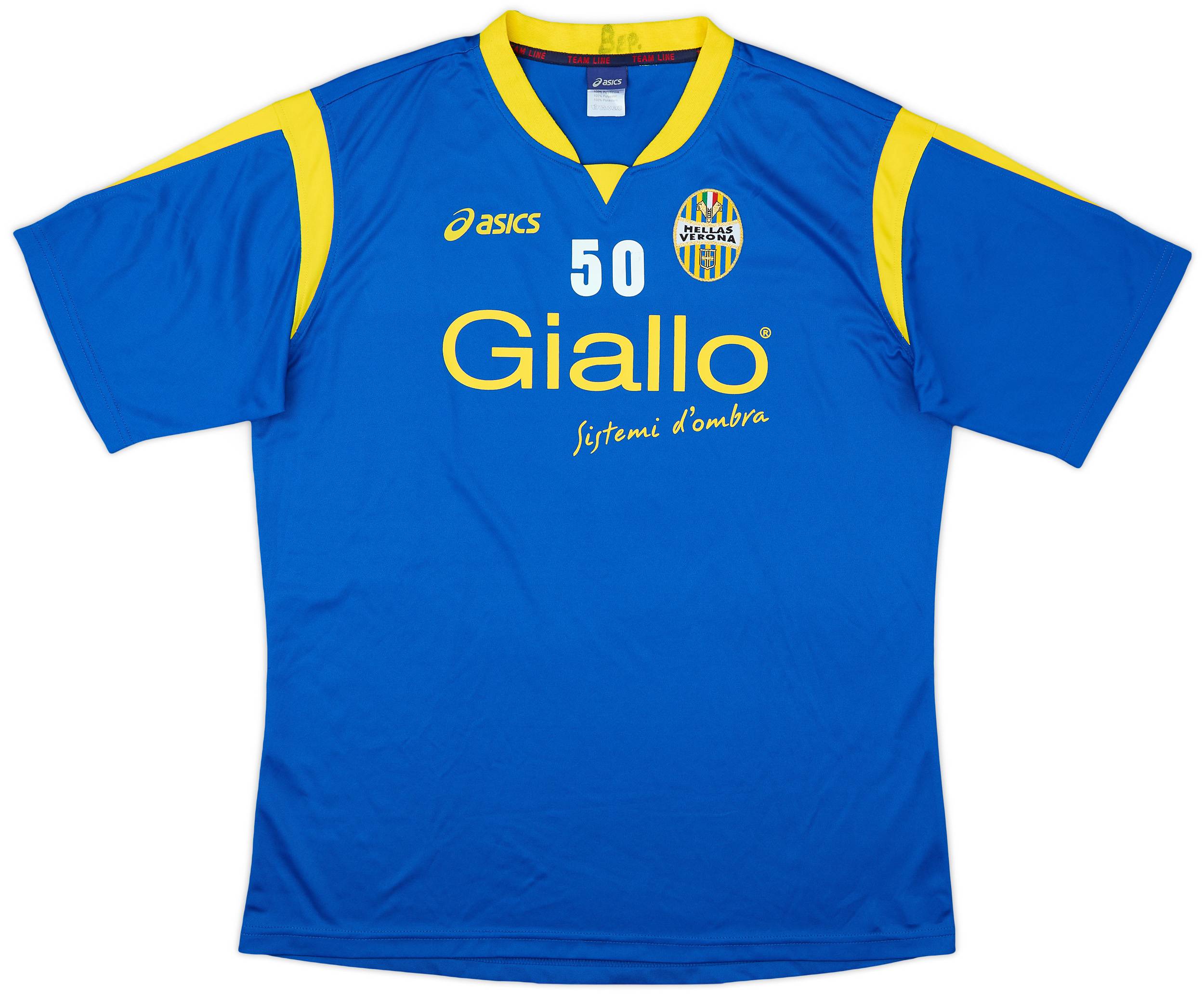 2009-10 Hellas Verona Asics Player Issue Training Shirt #50 - 7/10