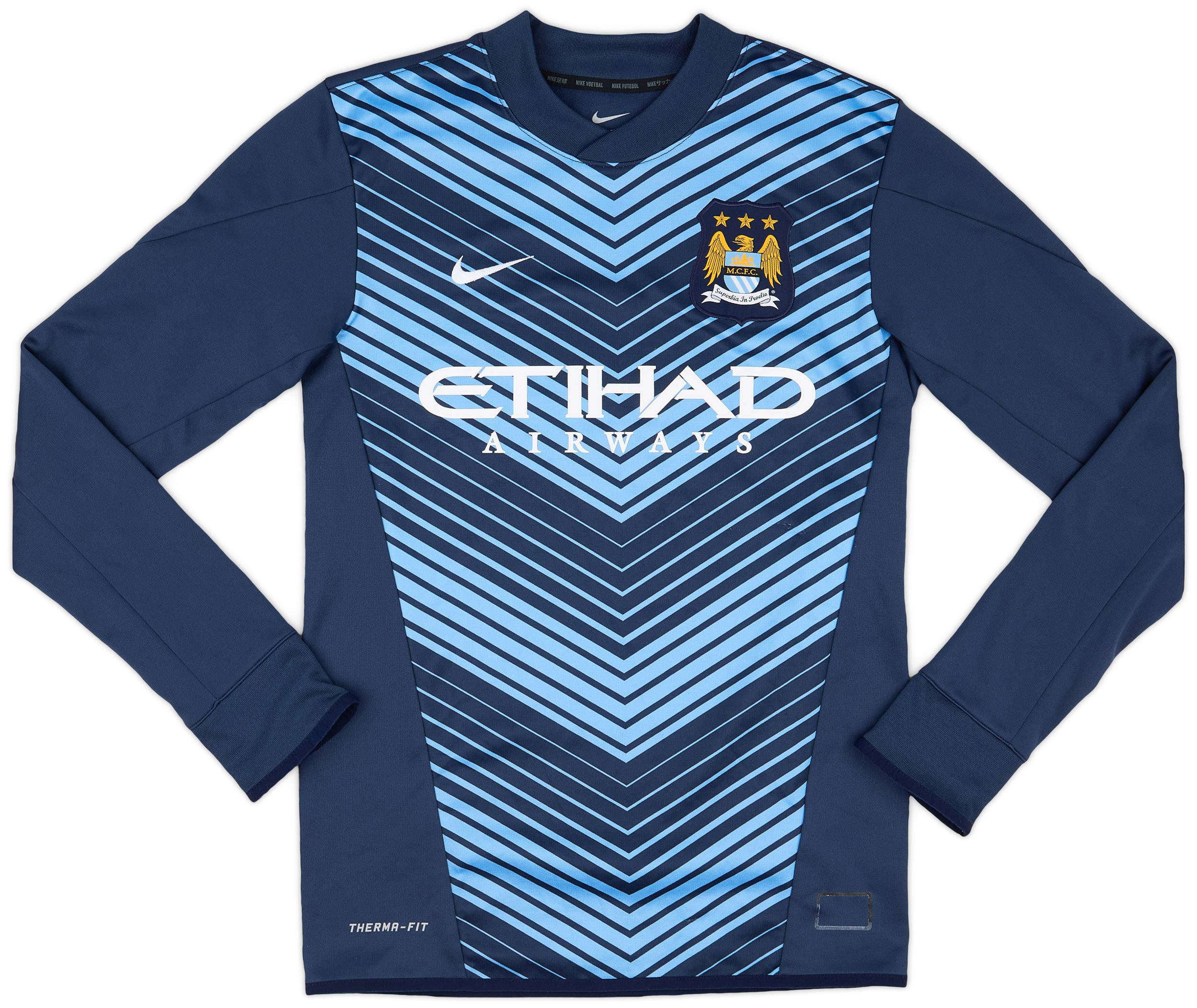 2014-15 Manchester City Nike Therma-fit Sweat Top - 9/10 - (S)