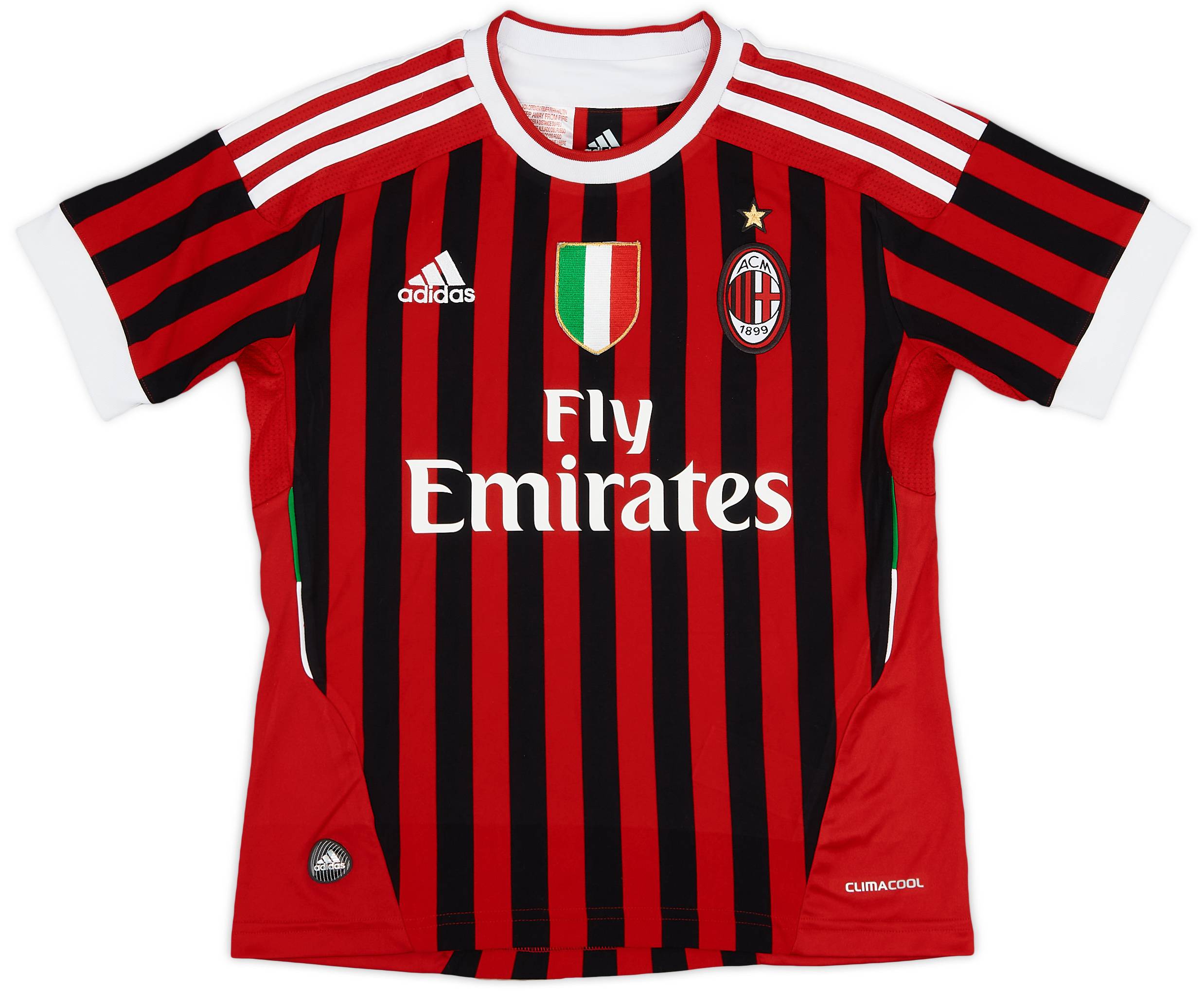 2011-12 AC Milan Home Shirt - 8/10 - (S.Boys)