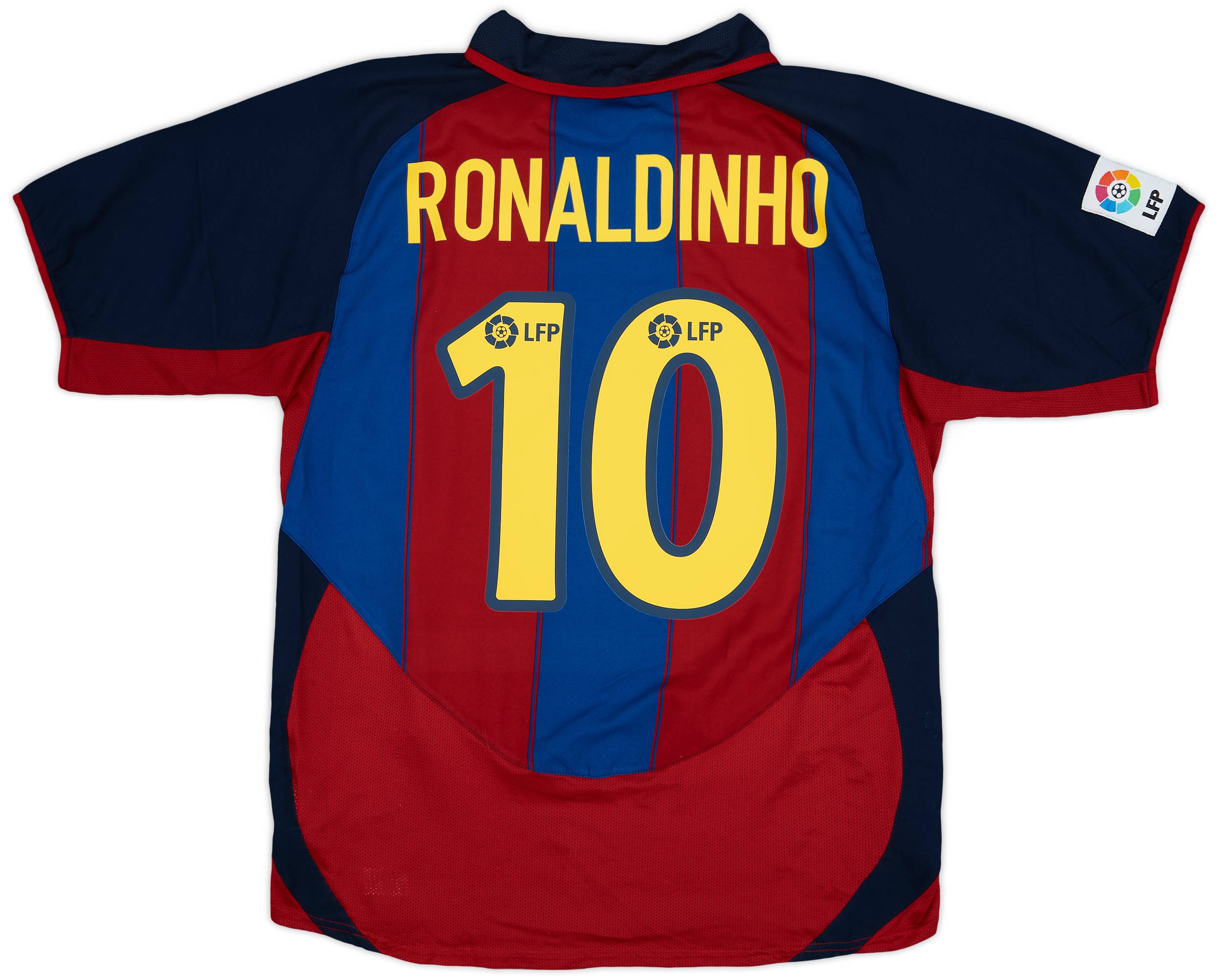 2003-04 Barcelona Home Shirt Ronaldinho #10 - 7/10 - (M)