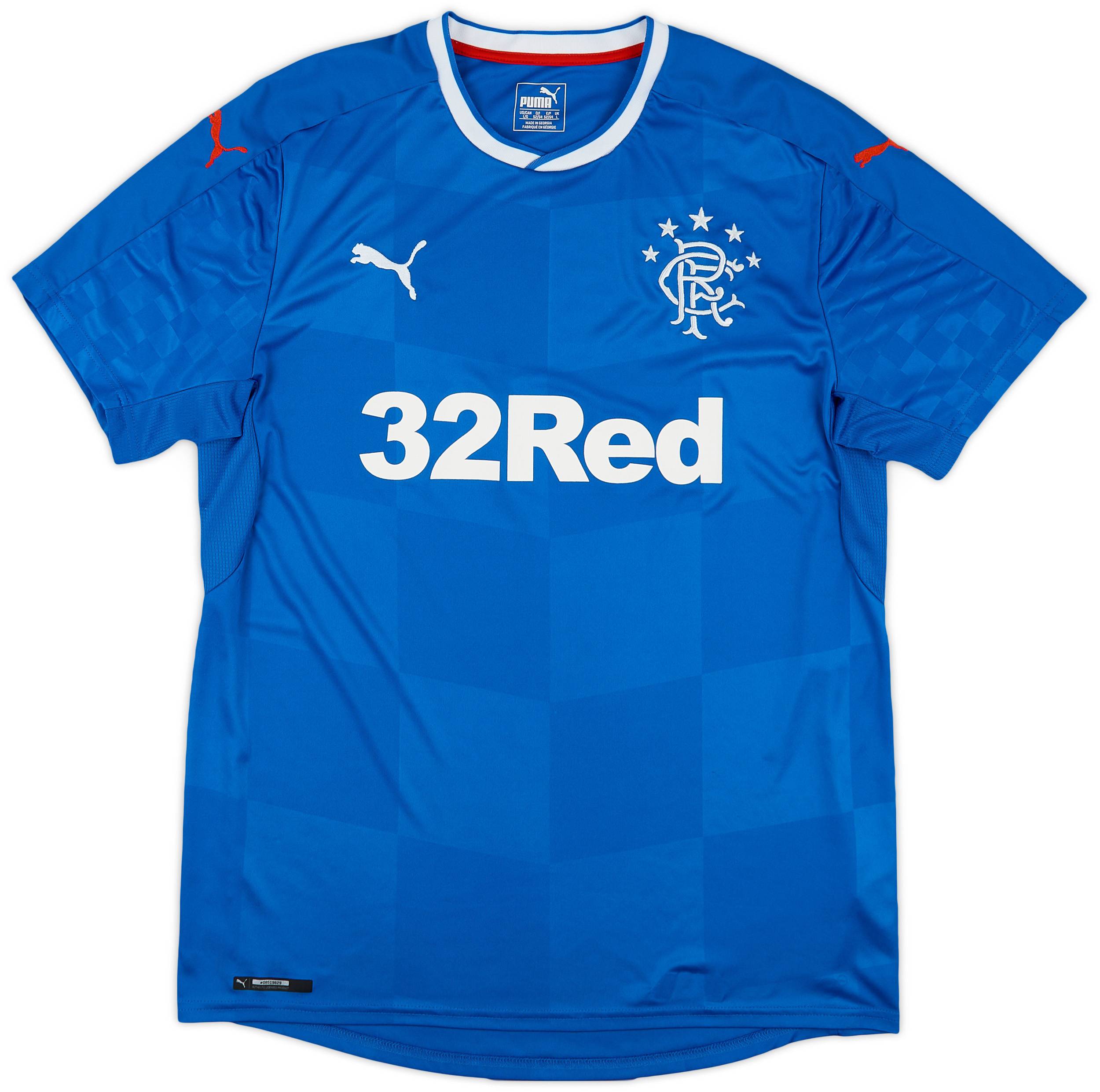 2016-18 Rangers Home Shirt - 10/10 - (L)