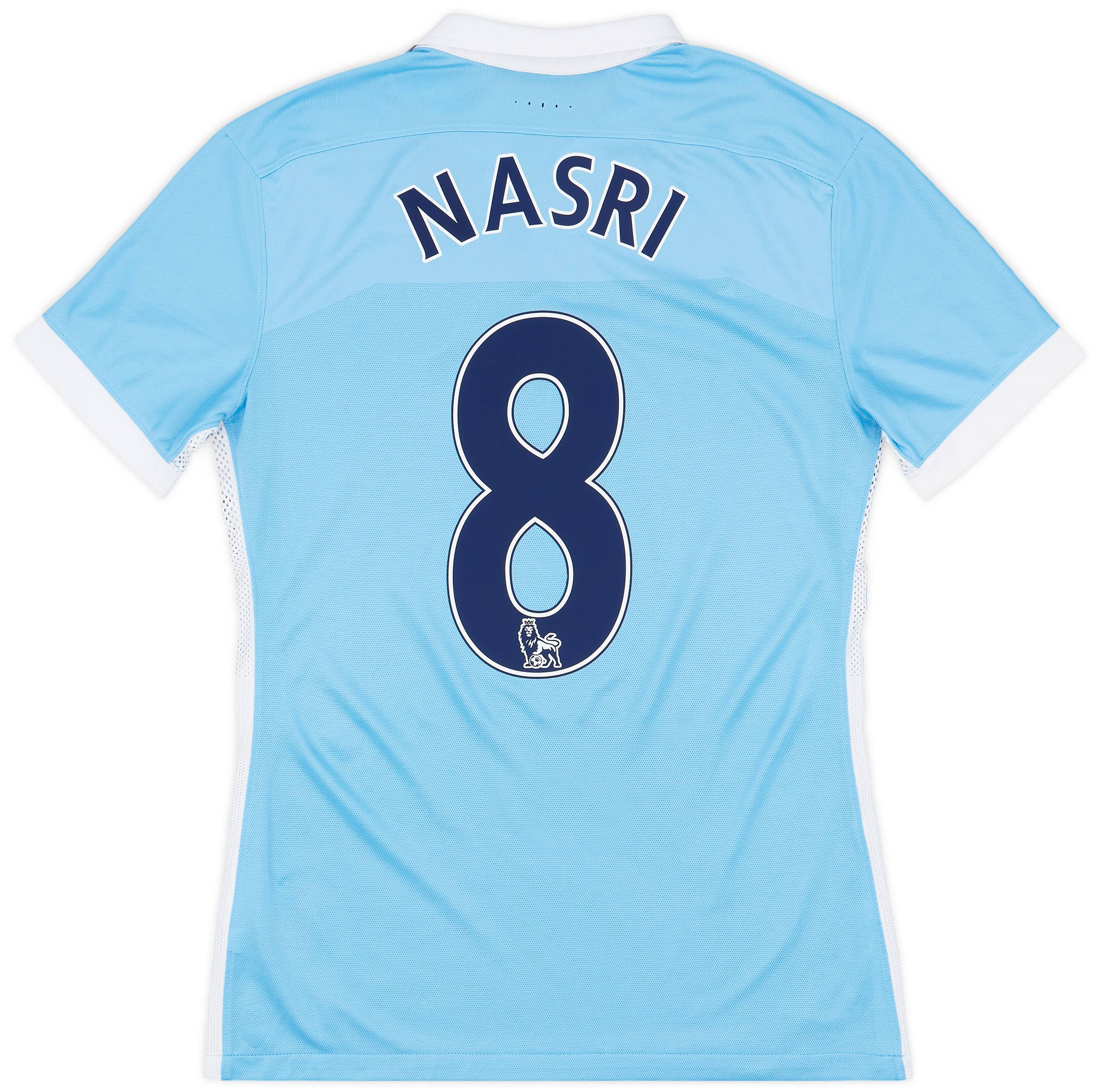 2015-16 Manchester City Player Issue Home Shirt Nasri #8 - 9/10 - (M)