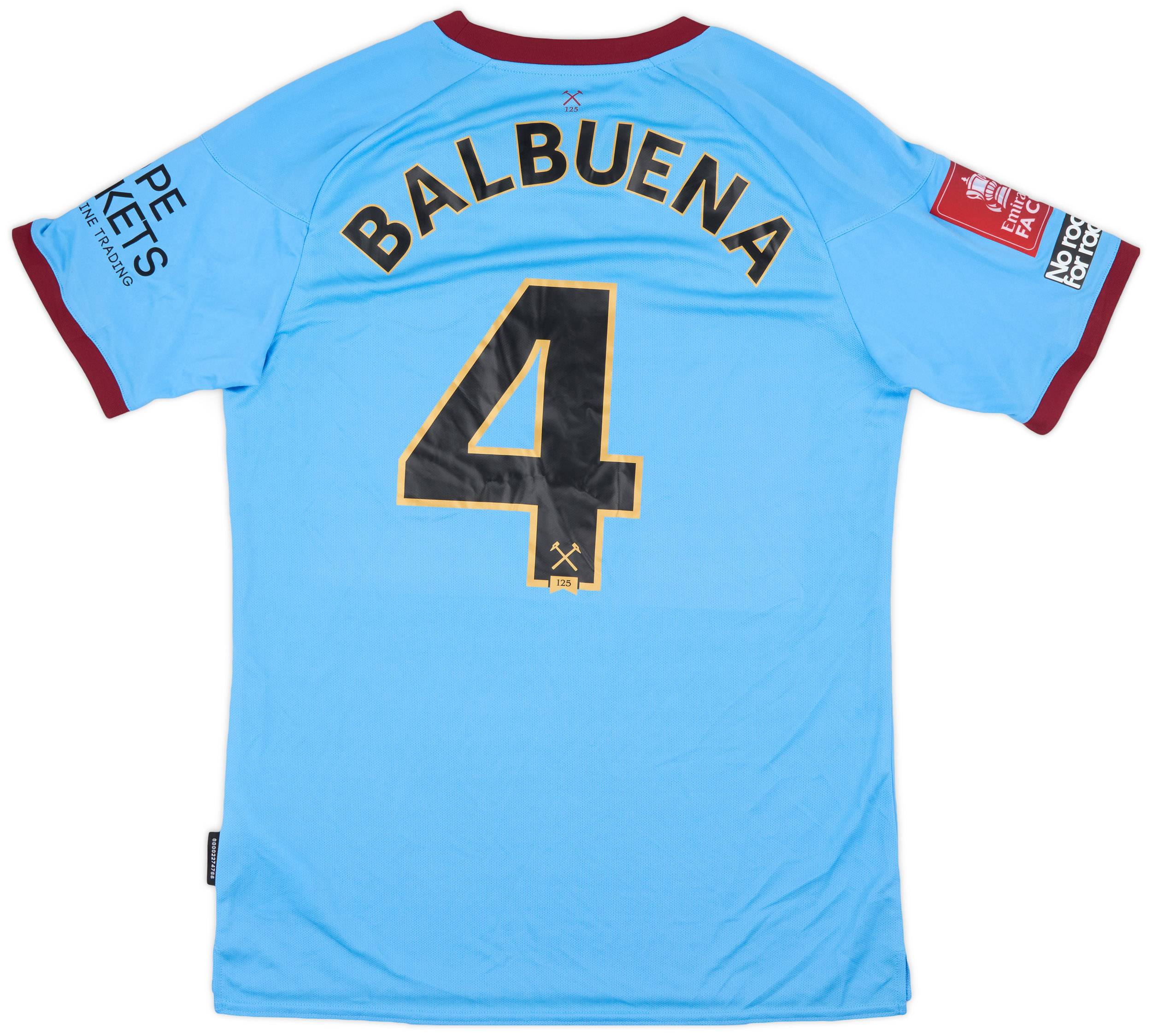 2020-21 West Ham Match Issue FA Cup Away Shirt Balbuena #4