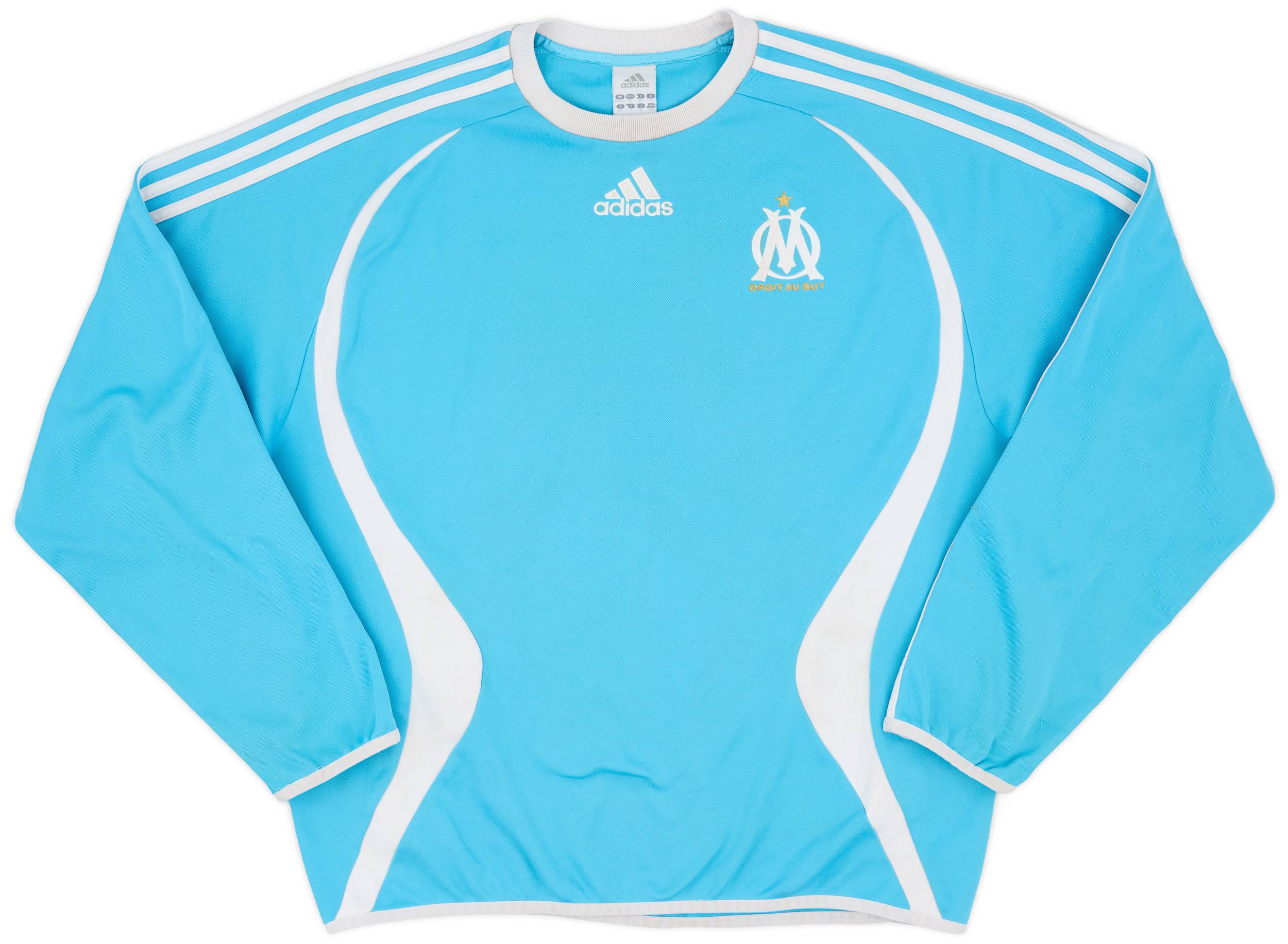 2006-07 Olympique Marseille adidas Training L/S Shirt - 7/10 - (M/L)