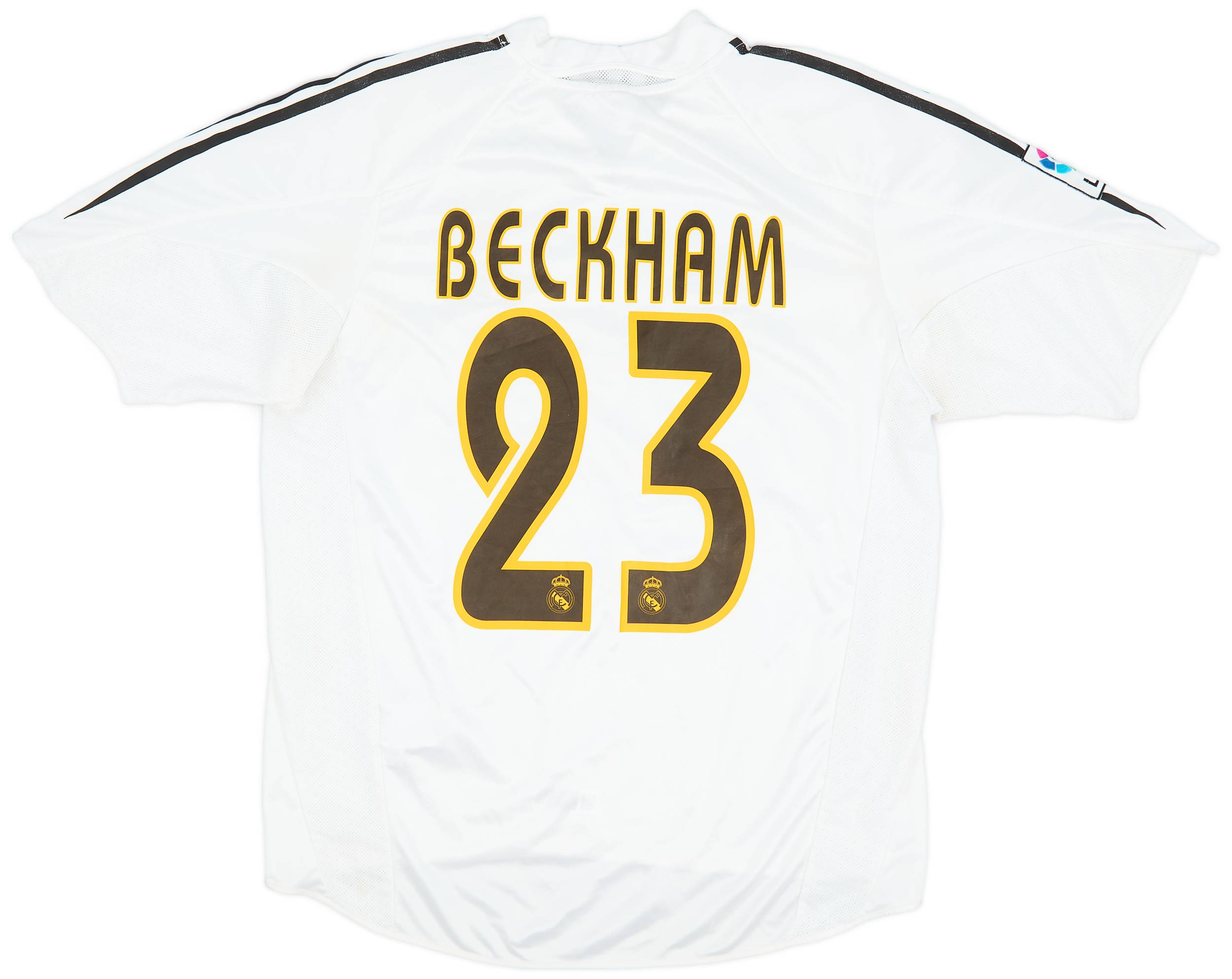 2004-05 Real Madrid Home Shirt Beckham #23 - 5/10 - (L)