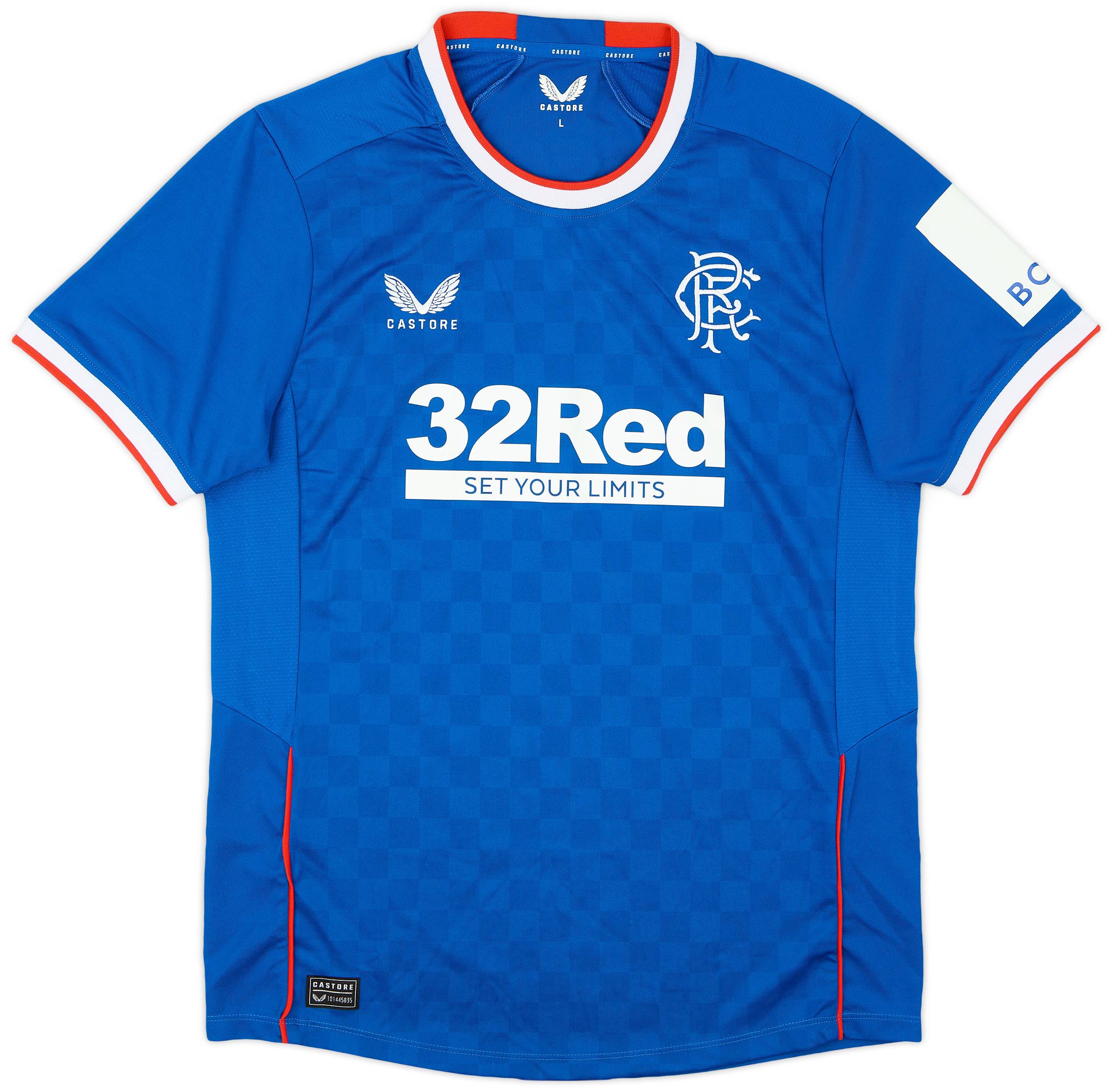 2022-23 Rangers Home Shirt - 9/10 - (L)