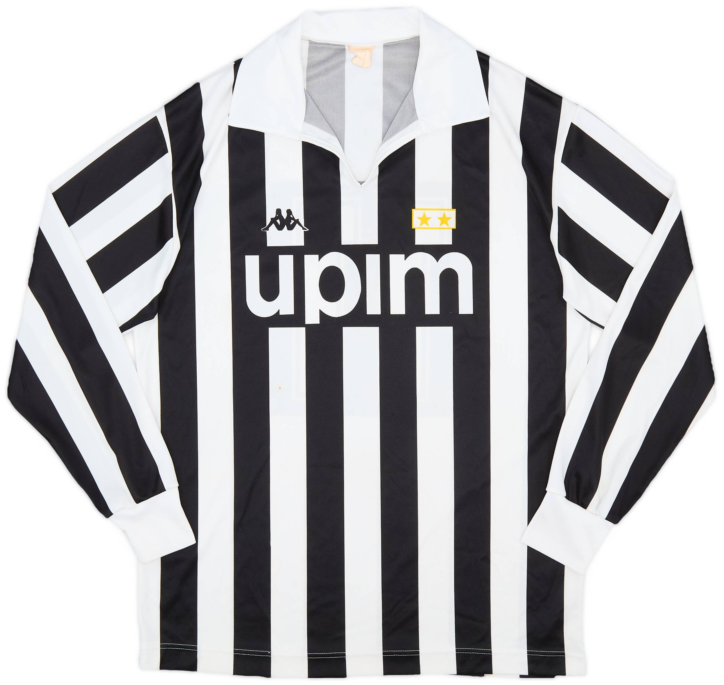 1989-90 Juventus Basic European Home L/S Shirt #11 - 5/10 - (L)