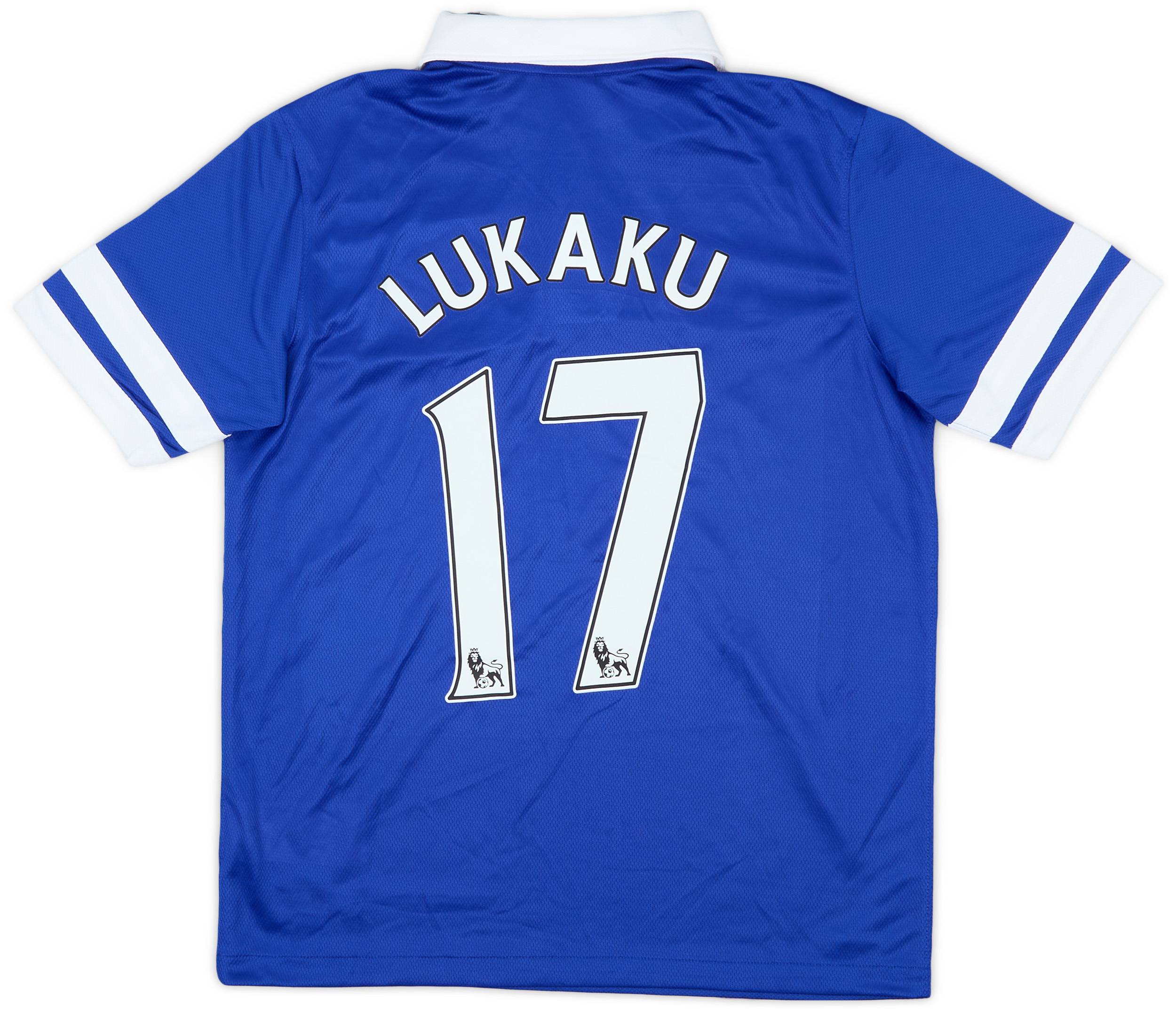 2013-14 Everton Home Shirt Lukaku #17 (XL.Boys)