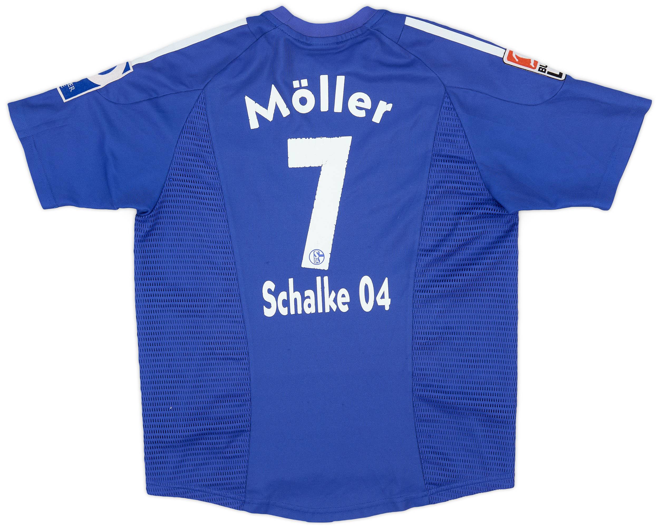 2002-04 Schalke Home Shirt Moller #7 - 6/10 - (XL.Boys)