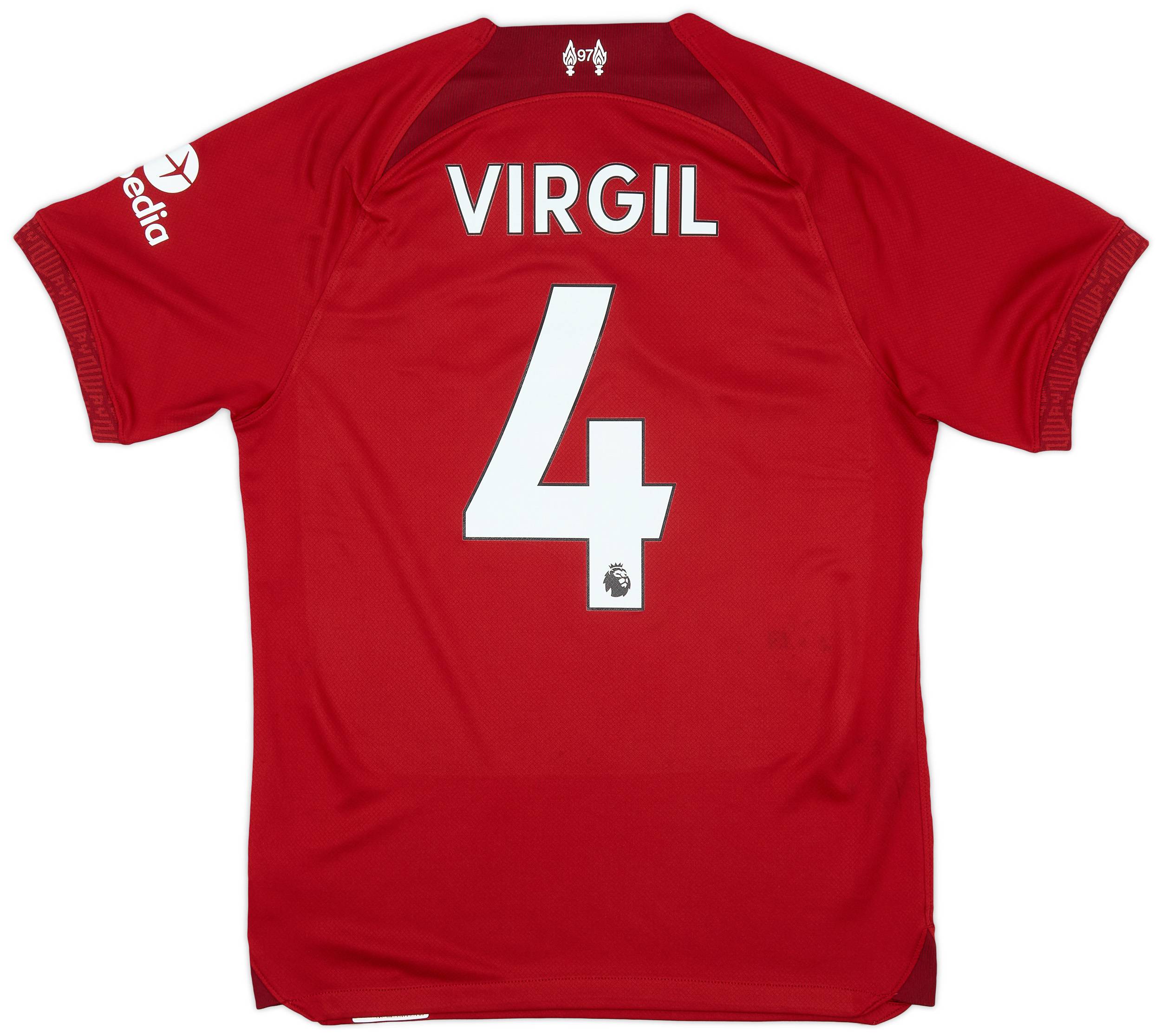 2022-23 Liverpool Home Shirt Virgil #4 - 8/10 - (S)