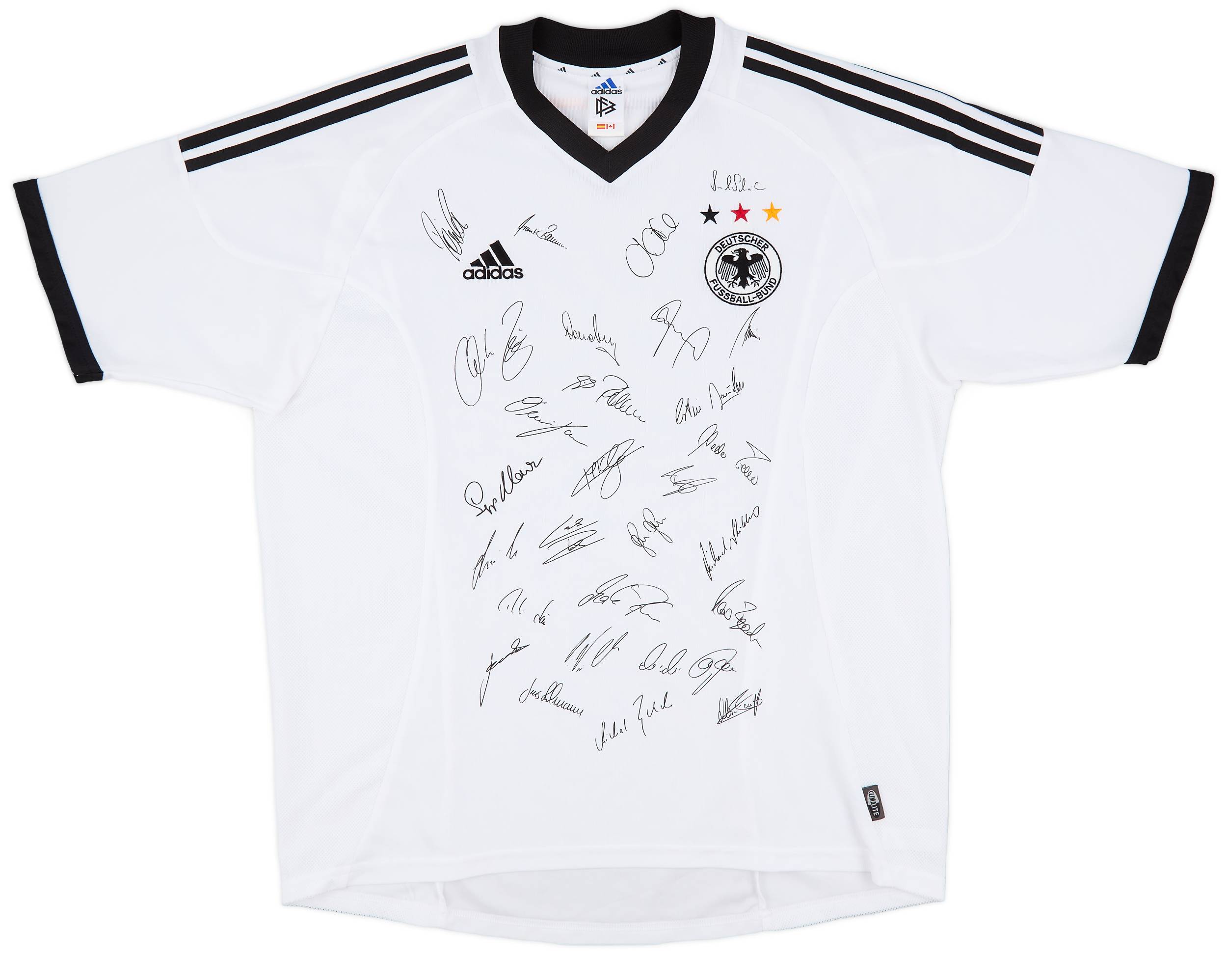 2002-04 Germany 'Squad Signed' Home Shirt - 9/10 - (XL)