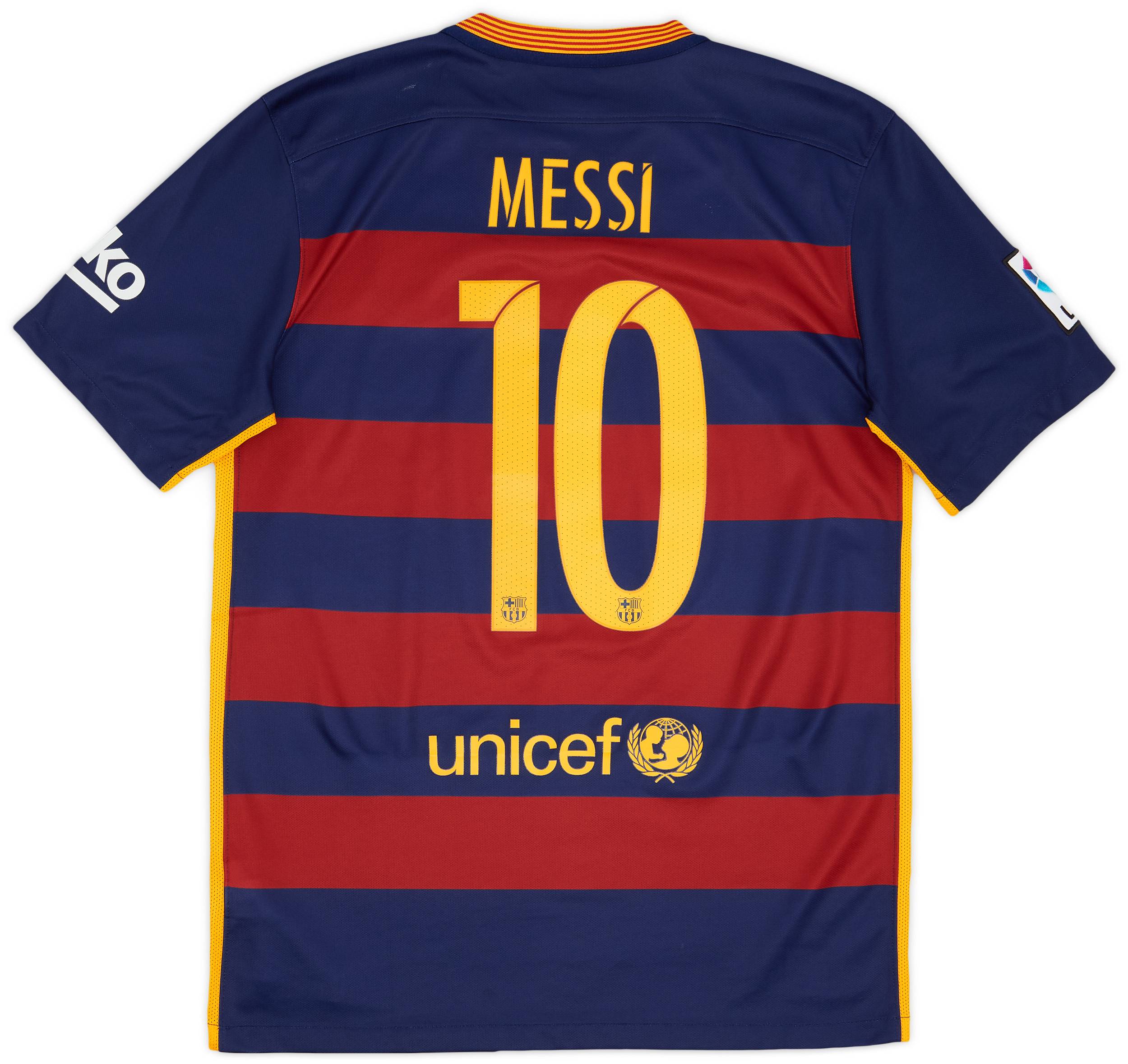 2015-16 Barcelona Home Shirt Messi #10 - 10/10 - (M)