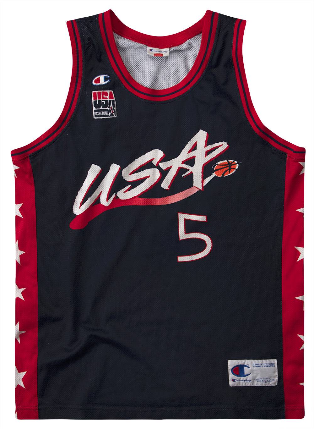 1996-99 USA Hill #5 Champion Jersey (Away) L