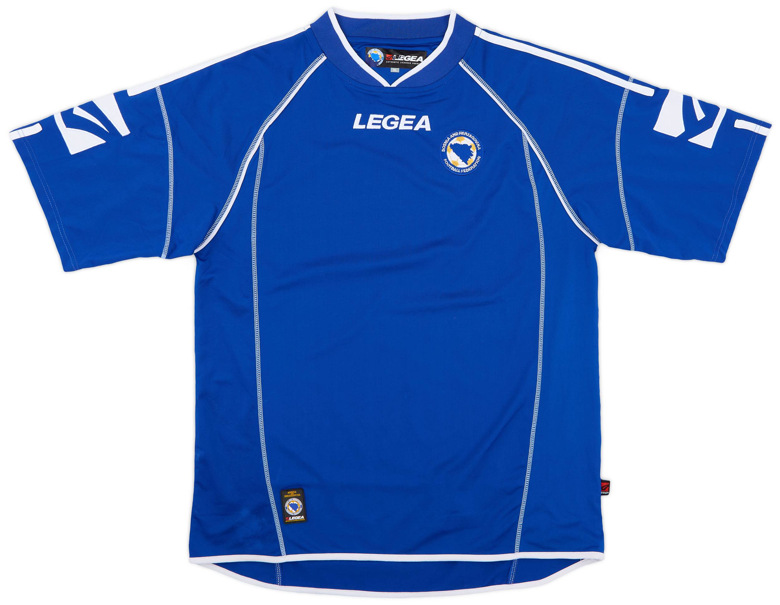 Retro Bosnia And Herzegovina Football Jersey Soccer T-Shirt Retro Bosnia And Herzegovina Football Jersey Soccer T-Shirt