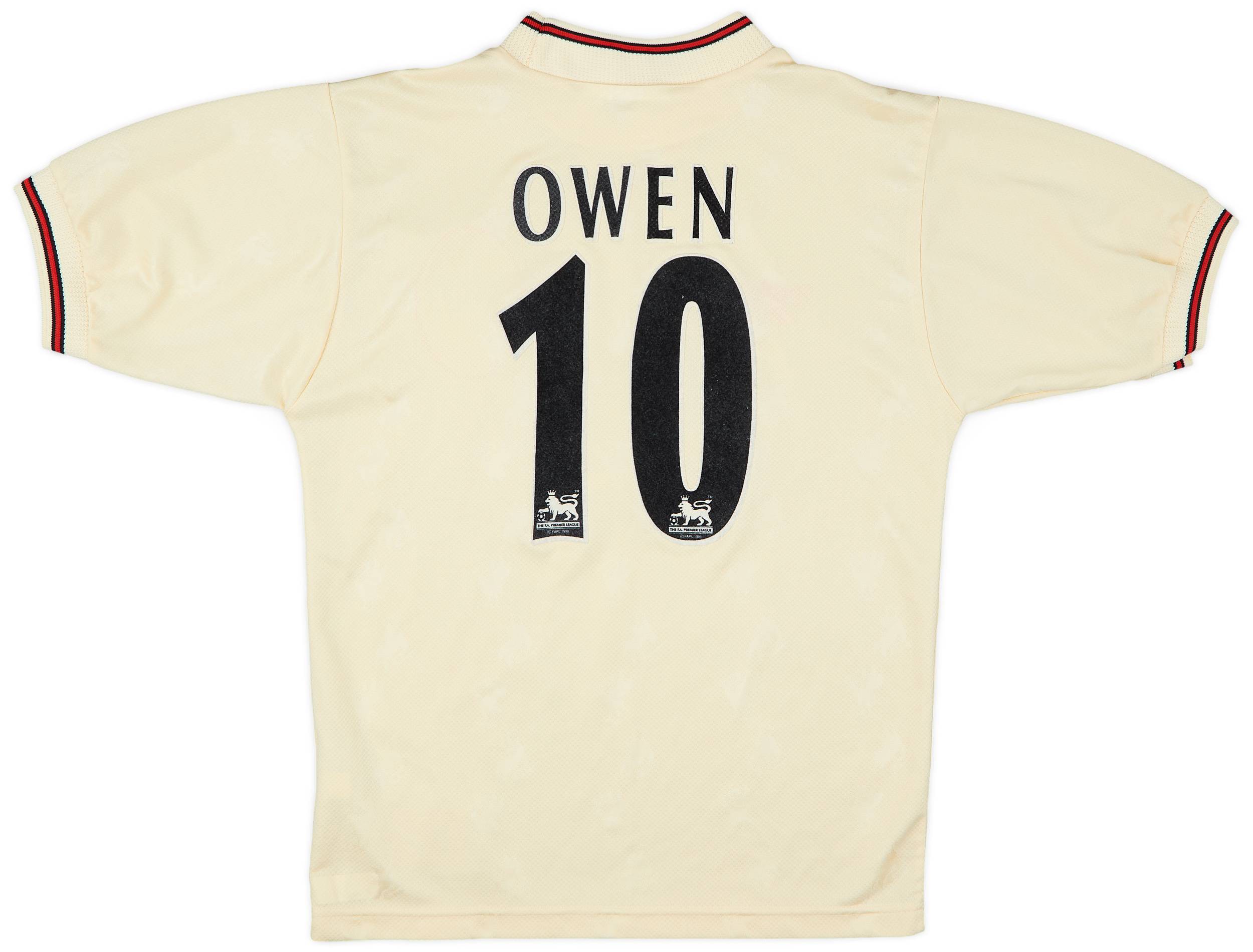 1996-97 Liverpool Away Shirt Owen #10 - 7/10 - (S)