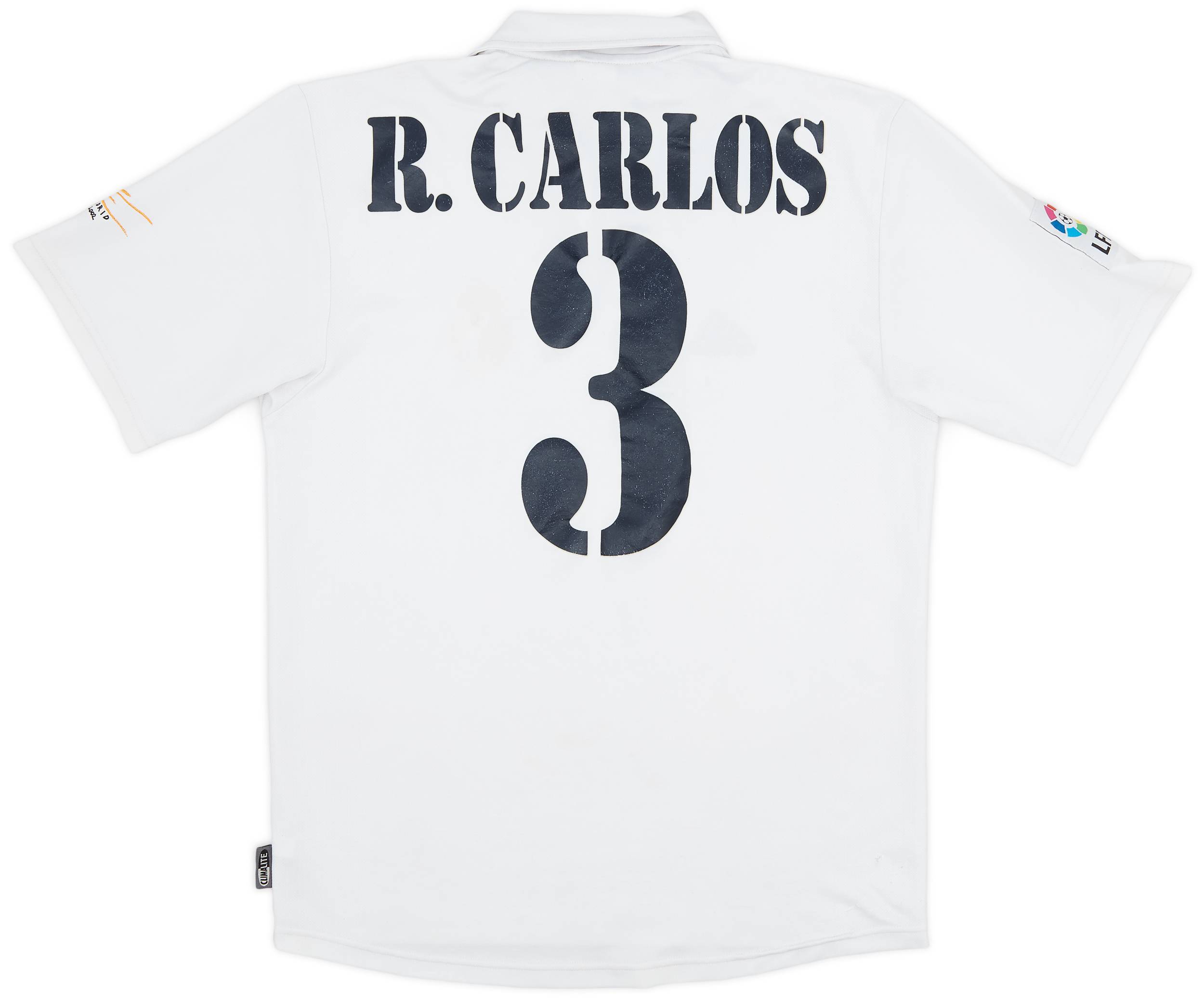 2001 Real Madrid Home Shirt R. Carlos #3 - 6/10 - (S)