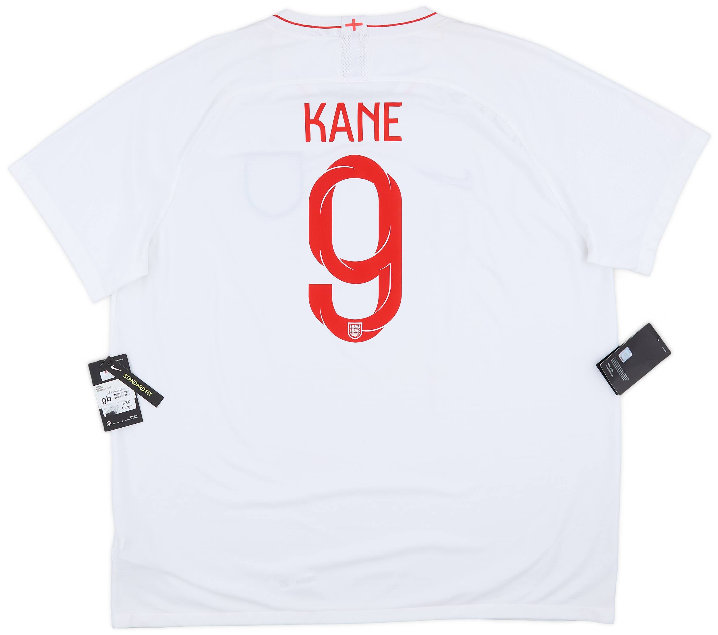 2018-19 England Home Shirt Kane #9 (3XL)
