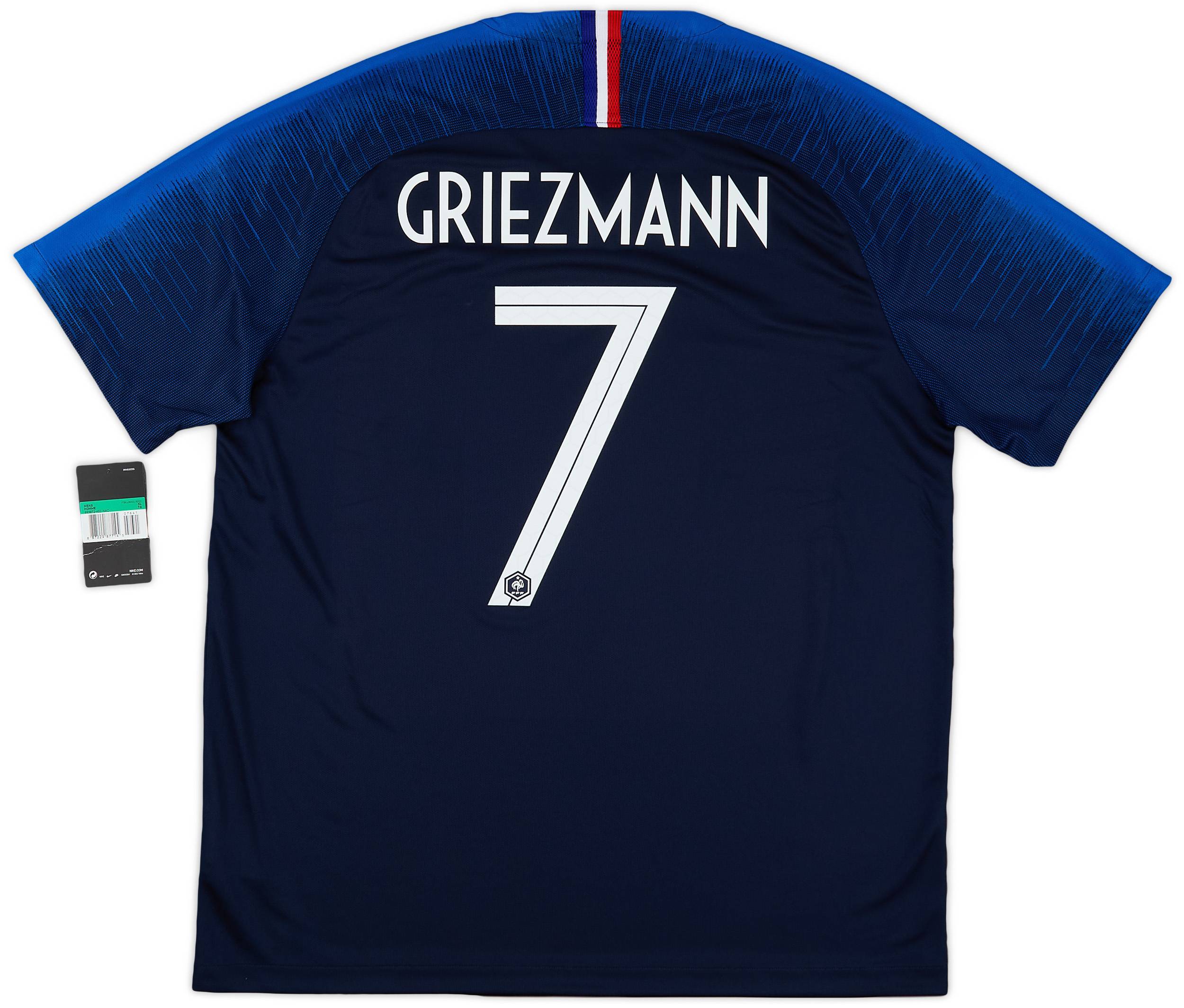 フランス代表 GRIEZMANN 7 シャツ RARE* Antoine Griezmann #7 Team France Jersey FFF Size XL