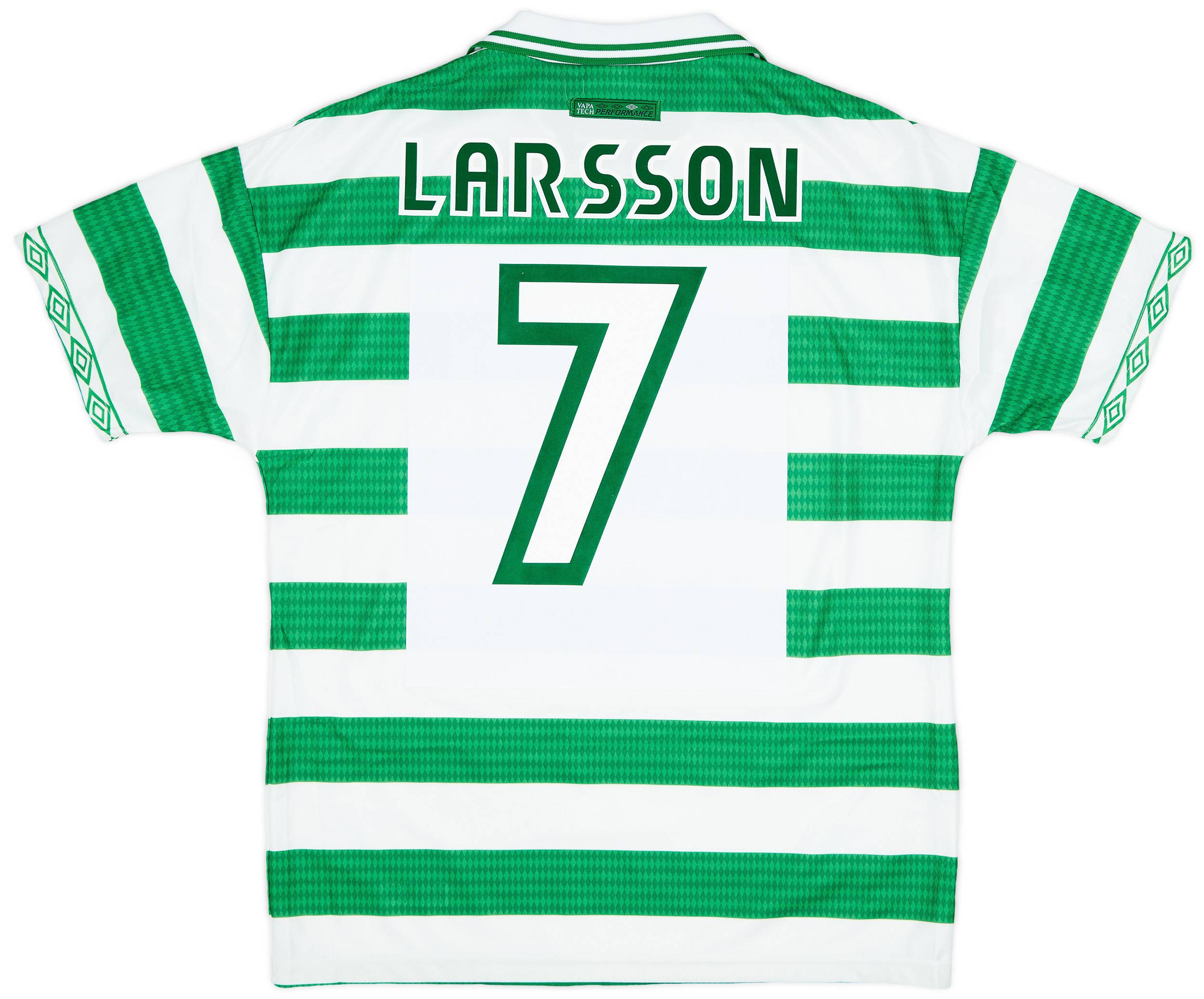 【今日の超目玉】 Larsson Shirt Home Celtic 1997-99 #7 (L) - 9/10 - ウェア