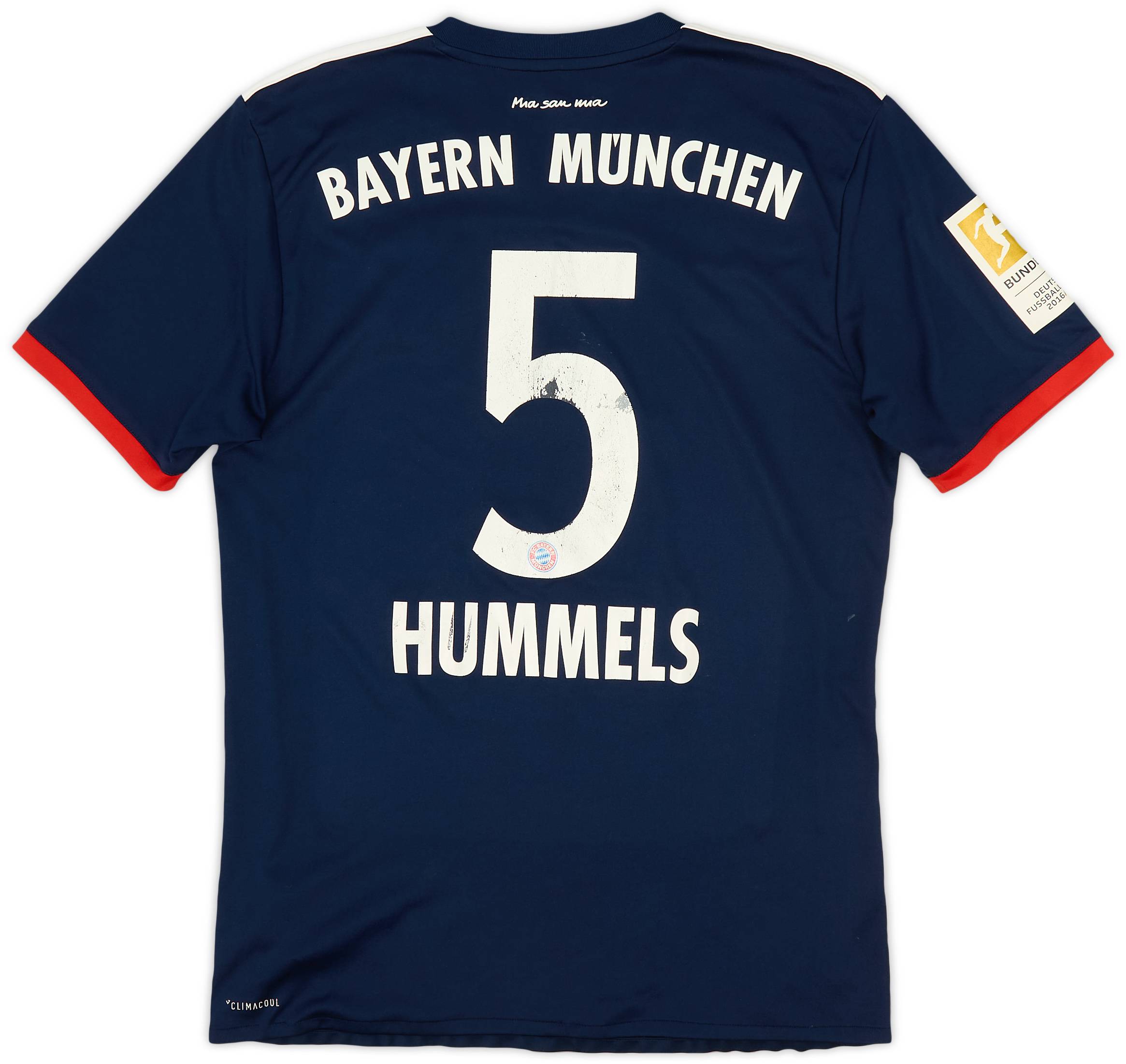 2017-18 Bayern Munich Away Shirt Hummels #5 - 5/10 - (S)