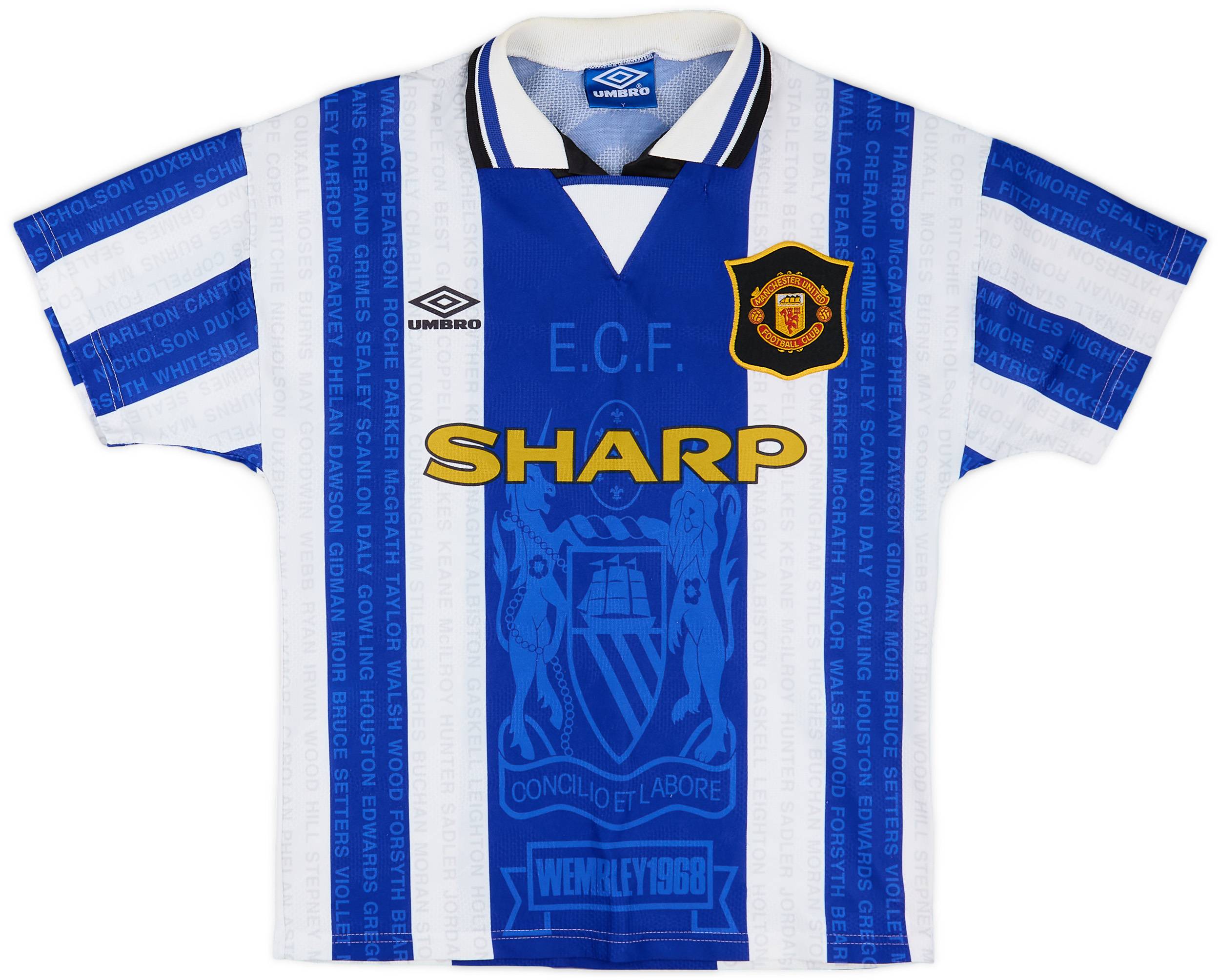 1994-96 Manchester United Third Shirt - 9/10 - (Y)