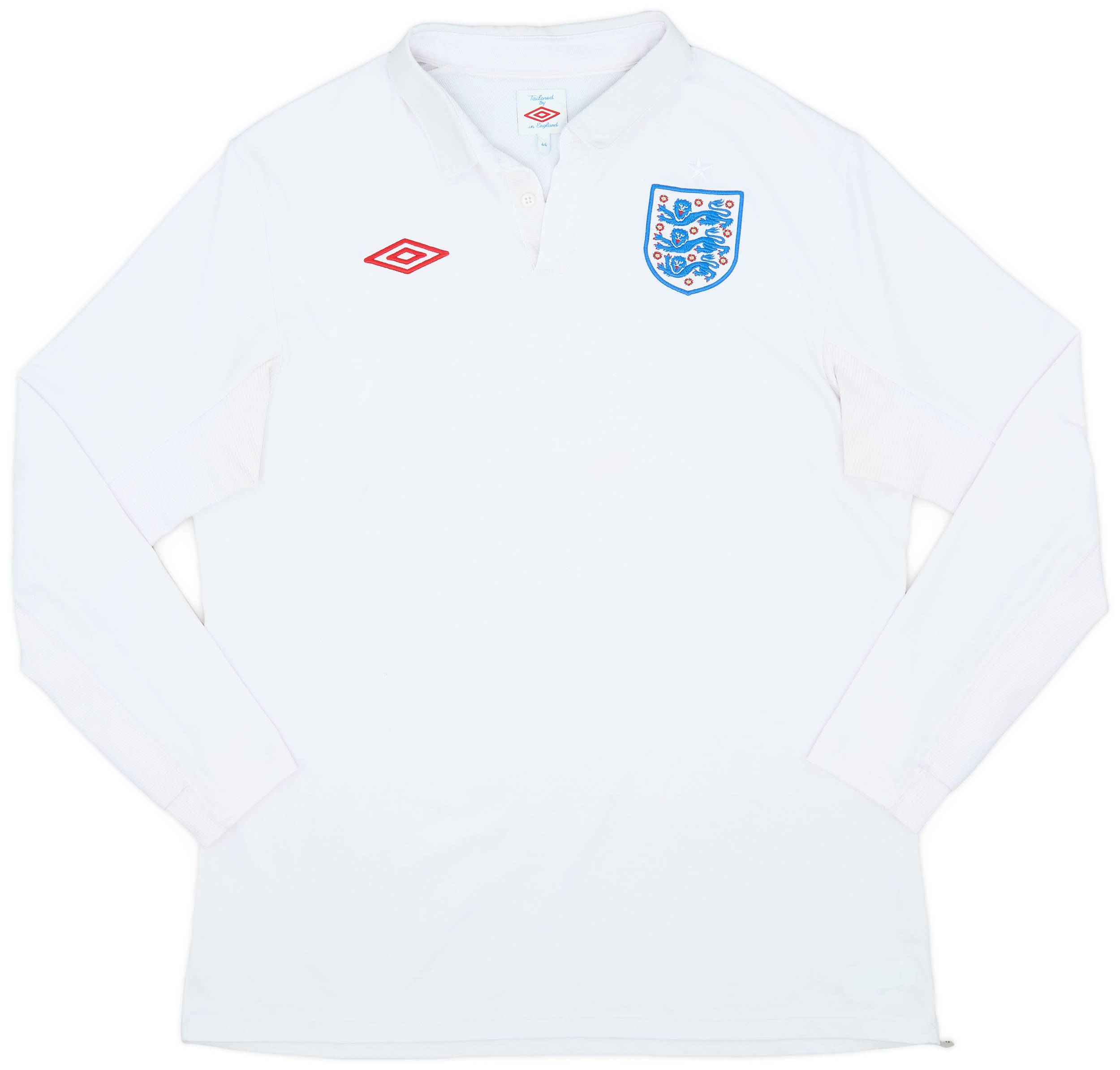 2009-10 England Home L/S Shirt - 7/10 - (L)