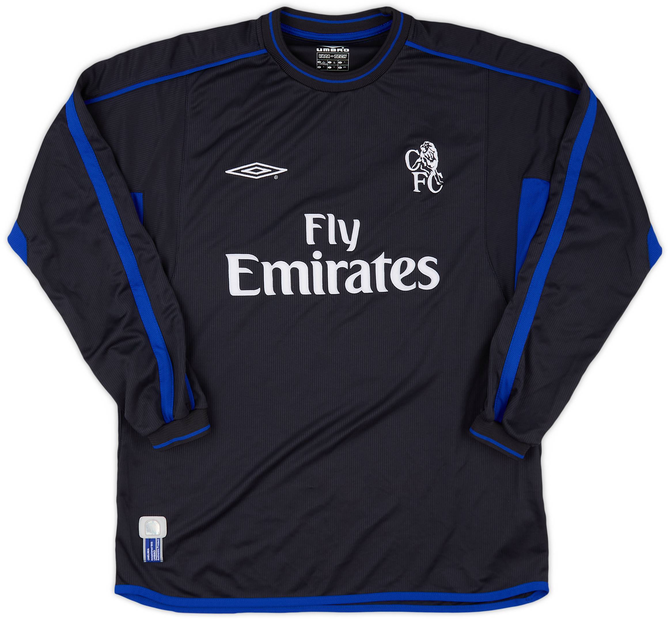 【お買得】 2002-04 Chelsea Away L/S Shirt Veron #20 - 9/10 - (L) ウェア
