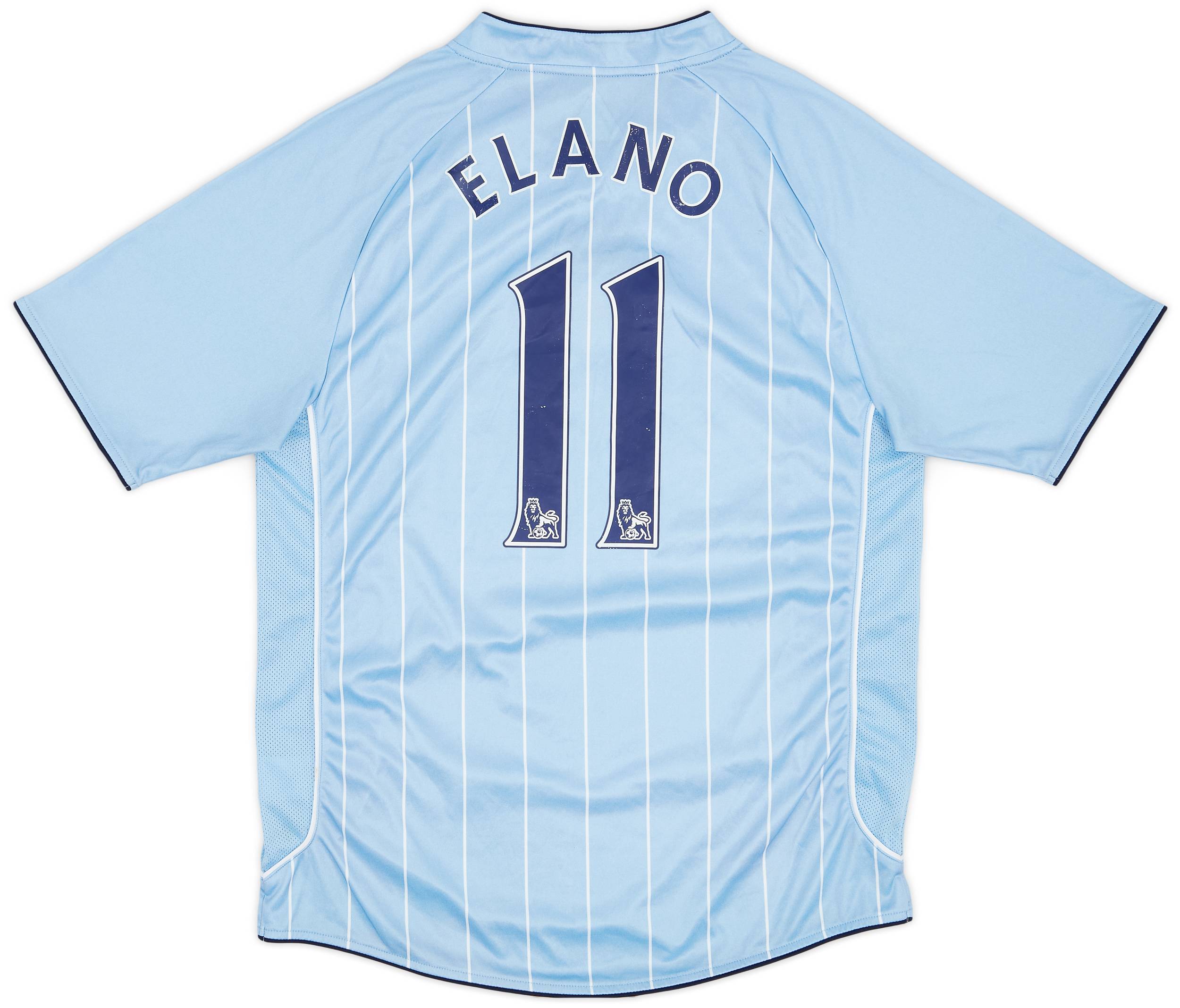 2007-08 Manchester City Home Shirt Elano #11 - 6/10 - (L)