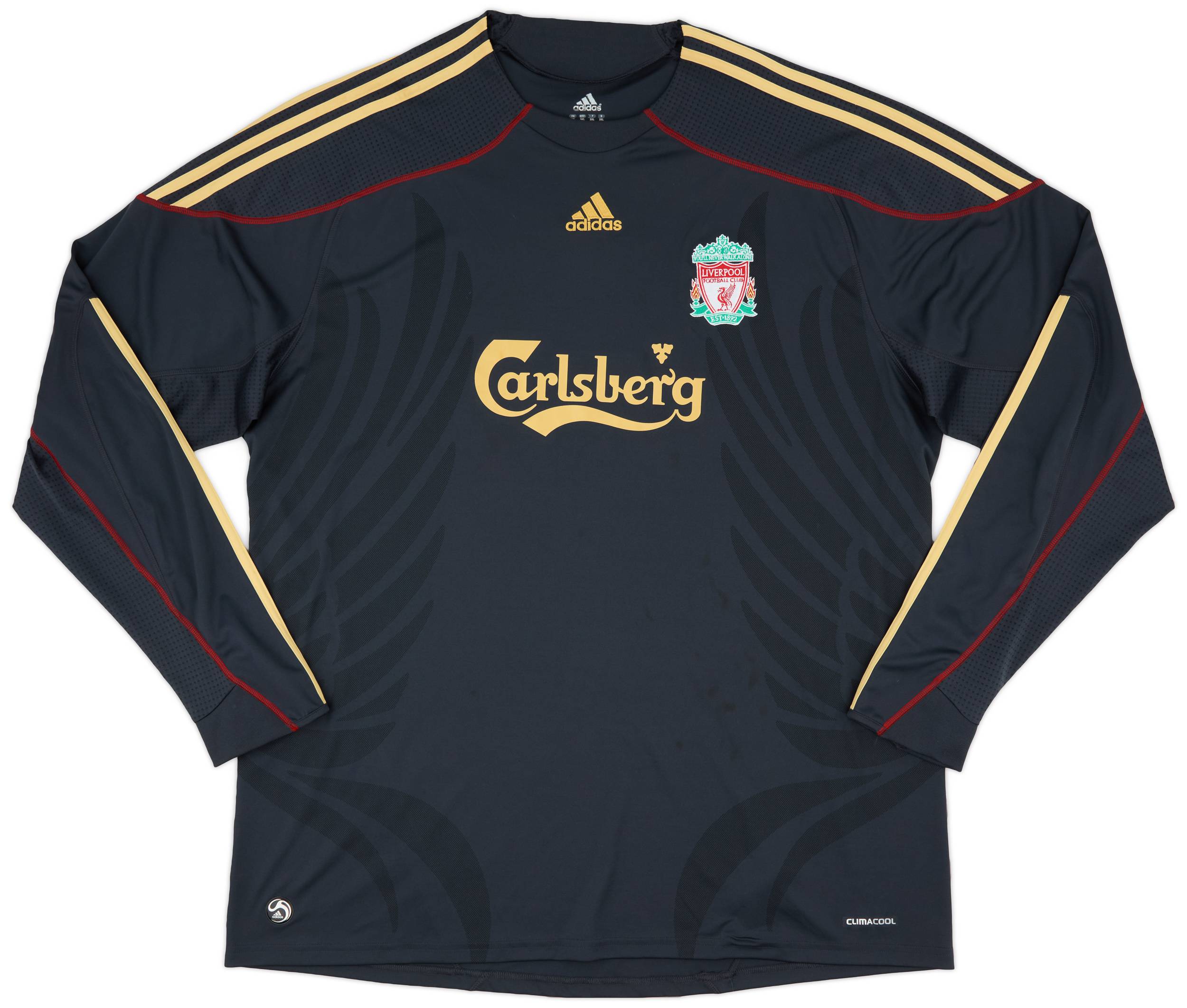 早割 万博 2009-10 Liverpool Away L/S Shirt - 9/10 - (3XL) ウェア