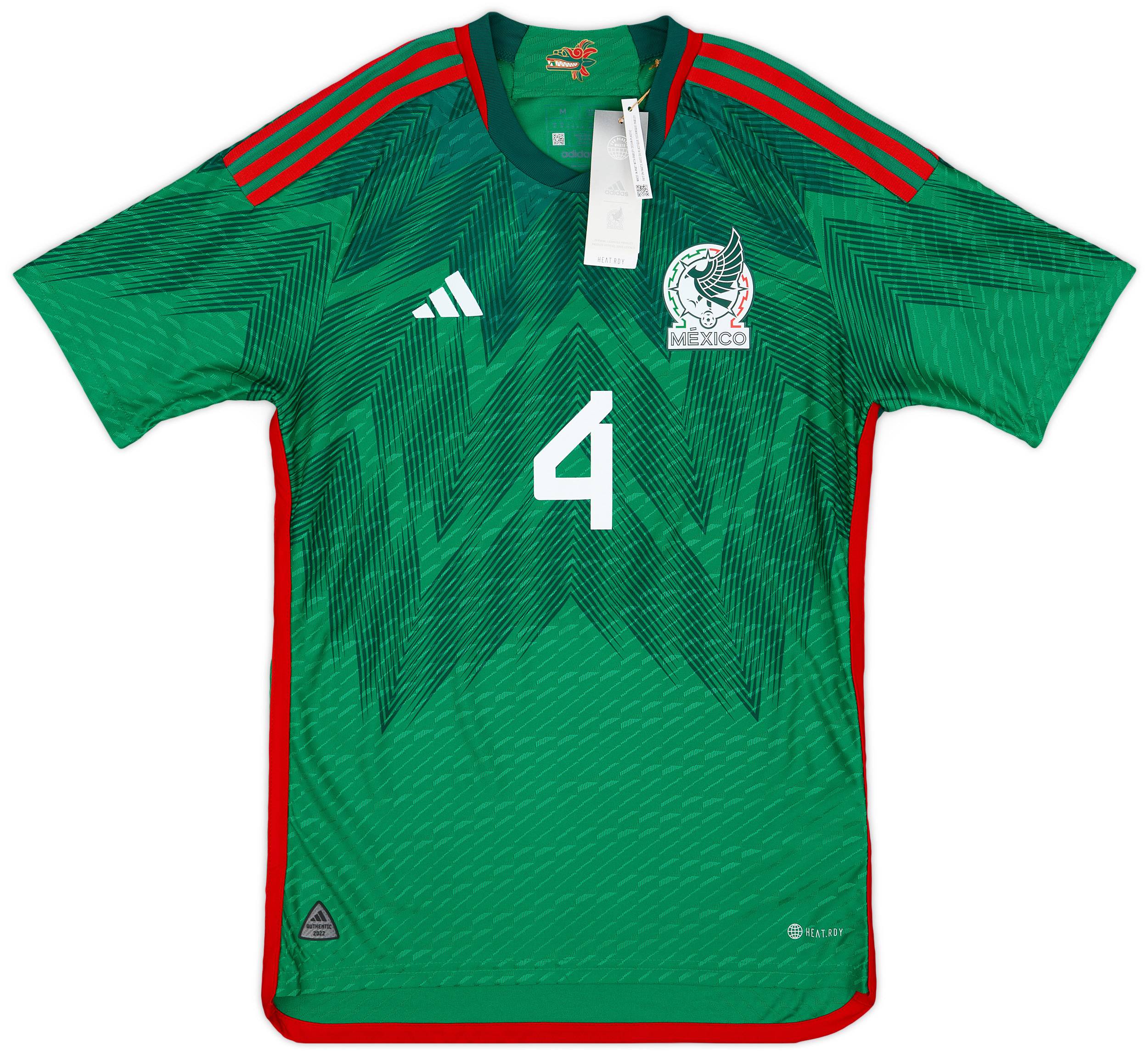 2022-23 Mexico Special Edition Authentic Home Shirt E.Alvarez #4