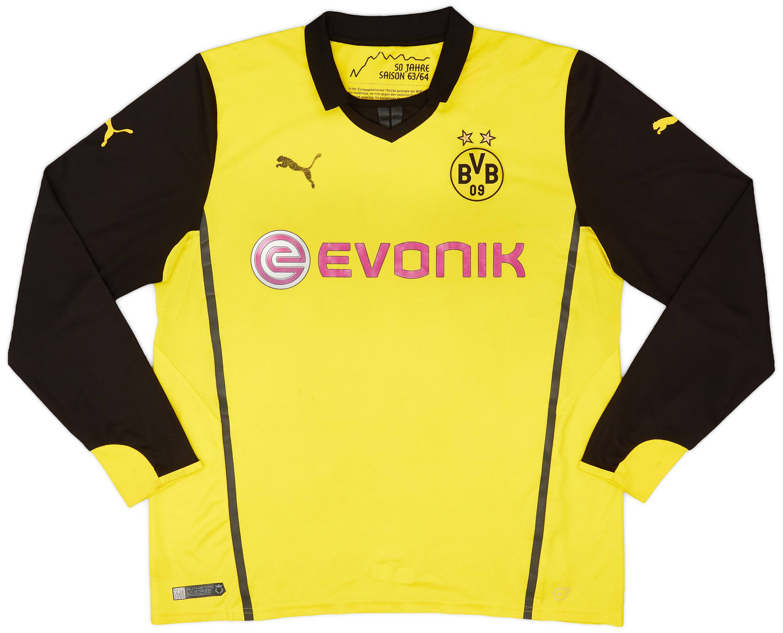 2013-14 Dortmund CL Home L/S Shirt - 5/10 - (XL)