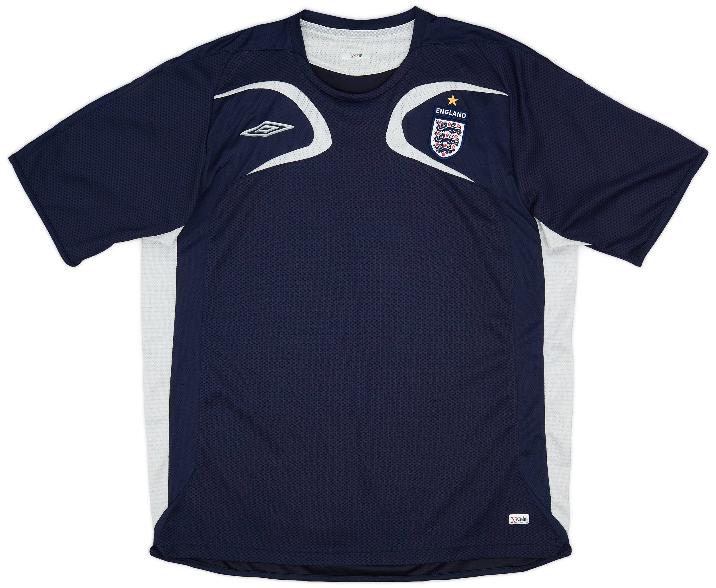 2005-06 England Umbro Training Shirt - 9/10 - (XL)
