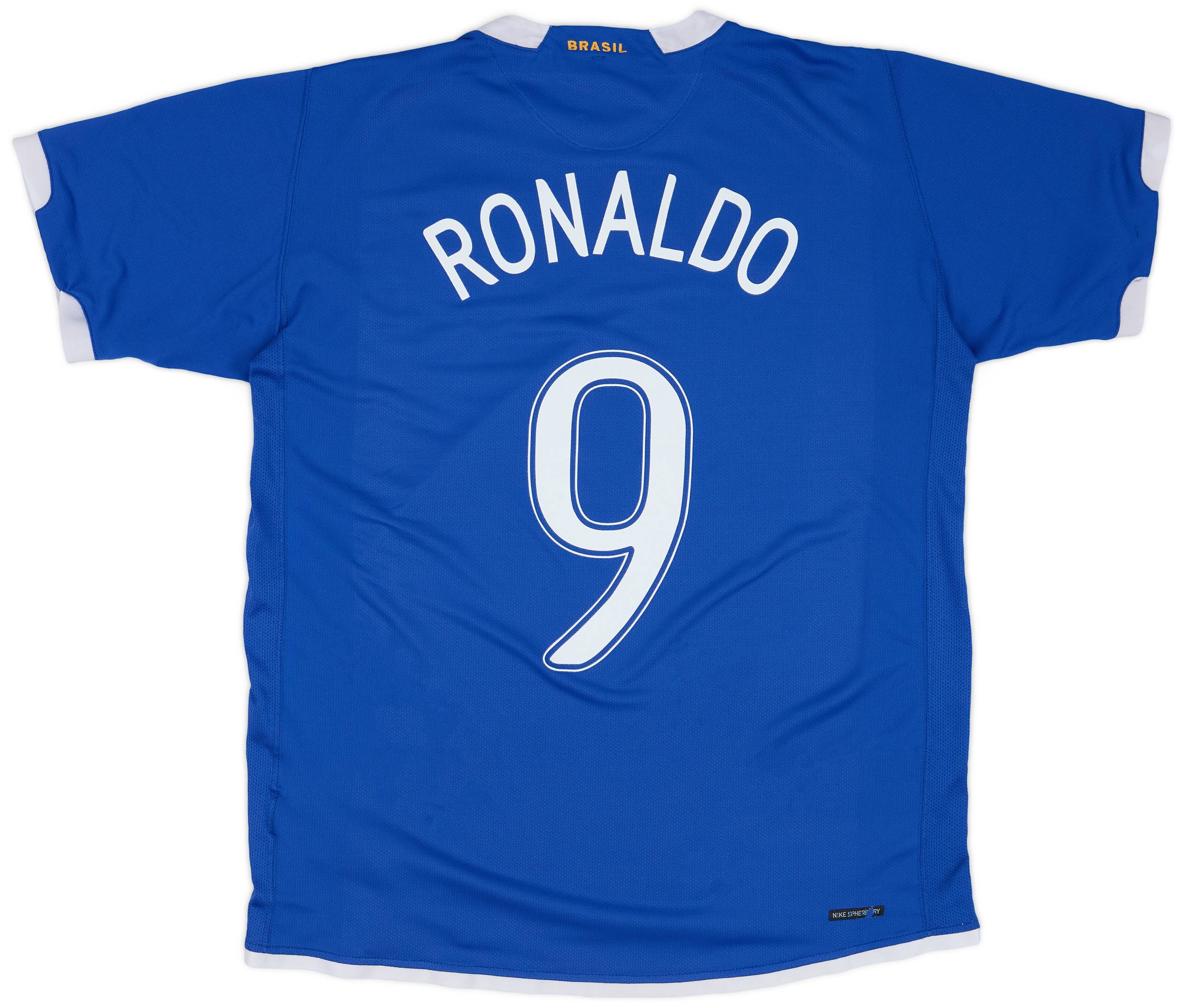 2006-07 Brazil Away Shirt Ronaldo #9 - 6/10 - (L)