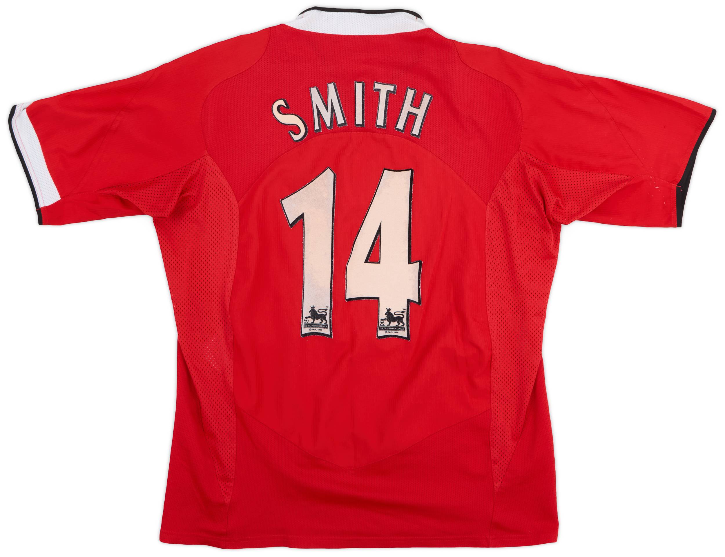 2004-06 Manchester United Home Shirt Smith #14 - 6/10 - (M)