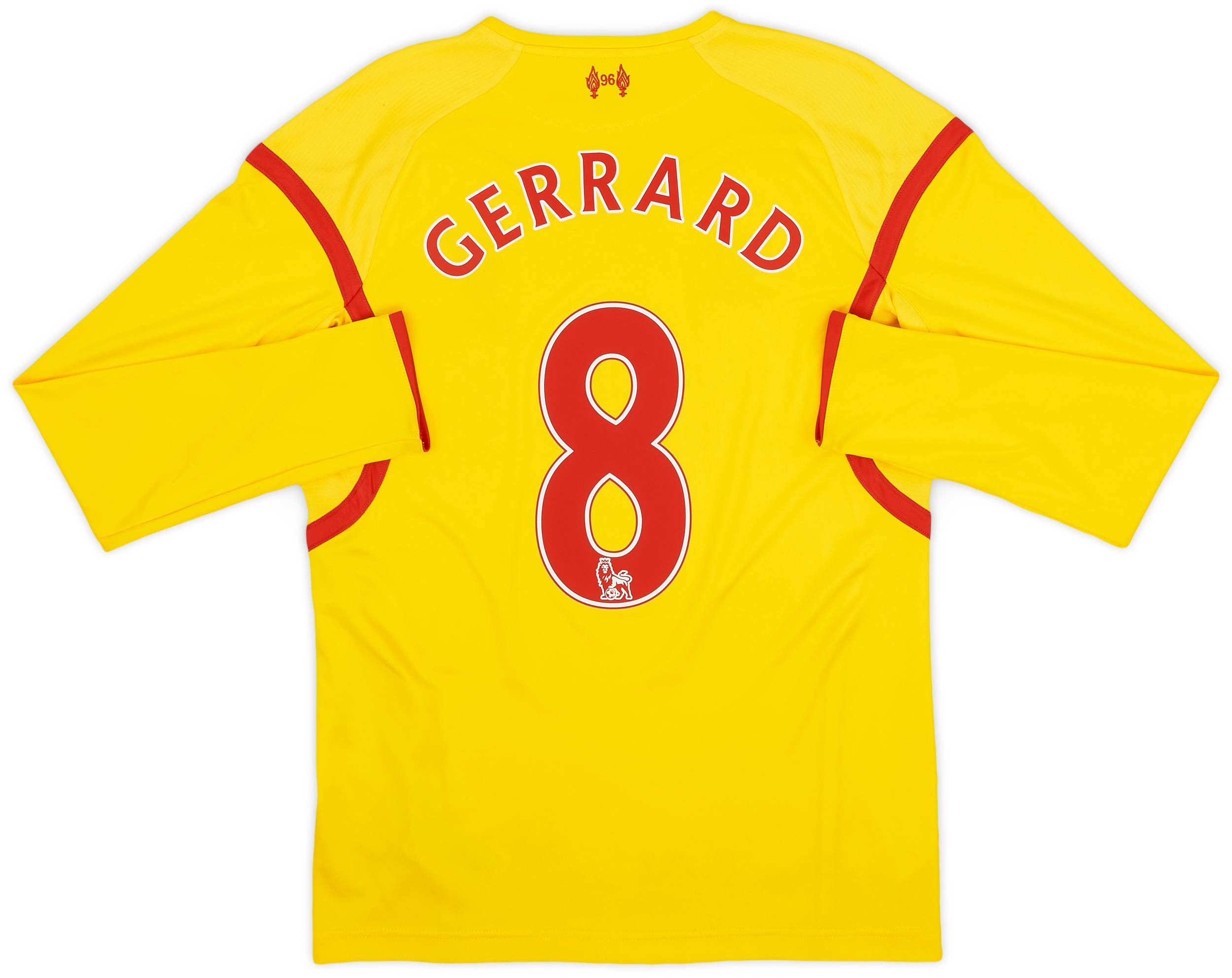2014-15 Liverpool Away L/S Shirt Gerrard #8 - 8/10 - (S)