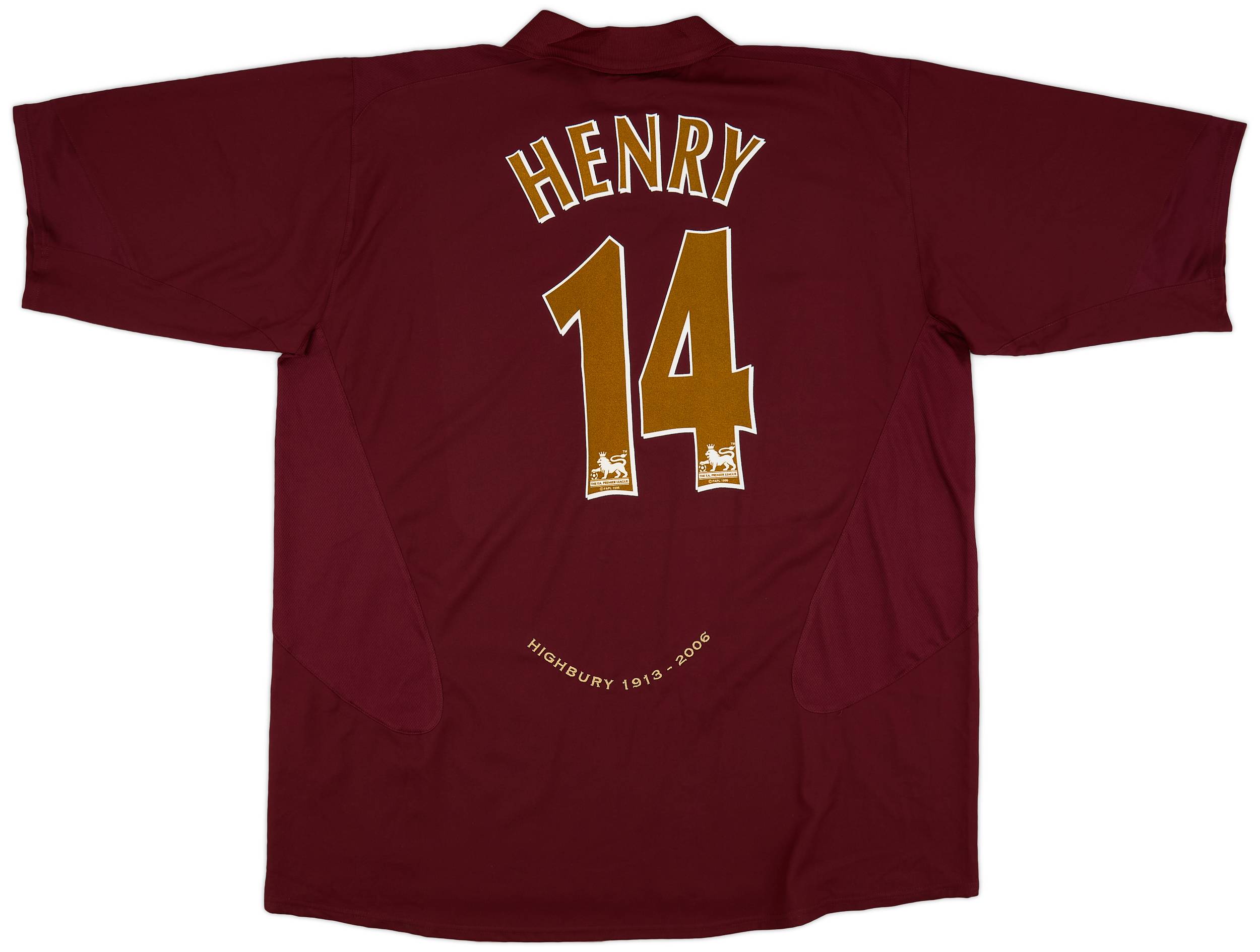 2005-06 Arsenal Home Shirt Henry #14 (3XL)