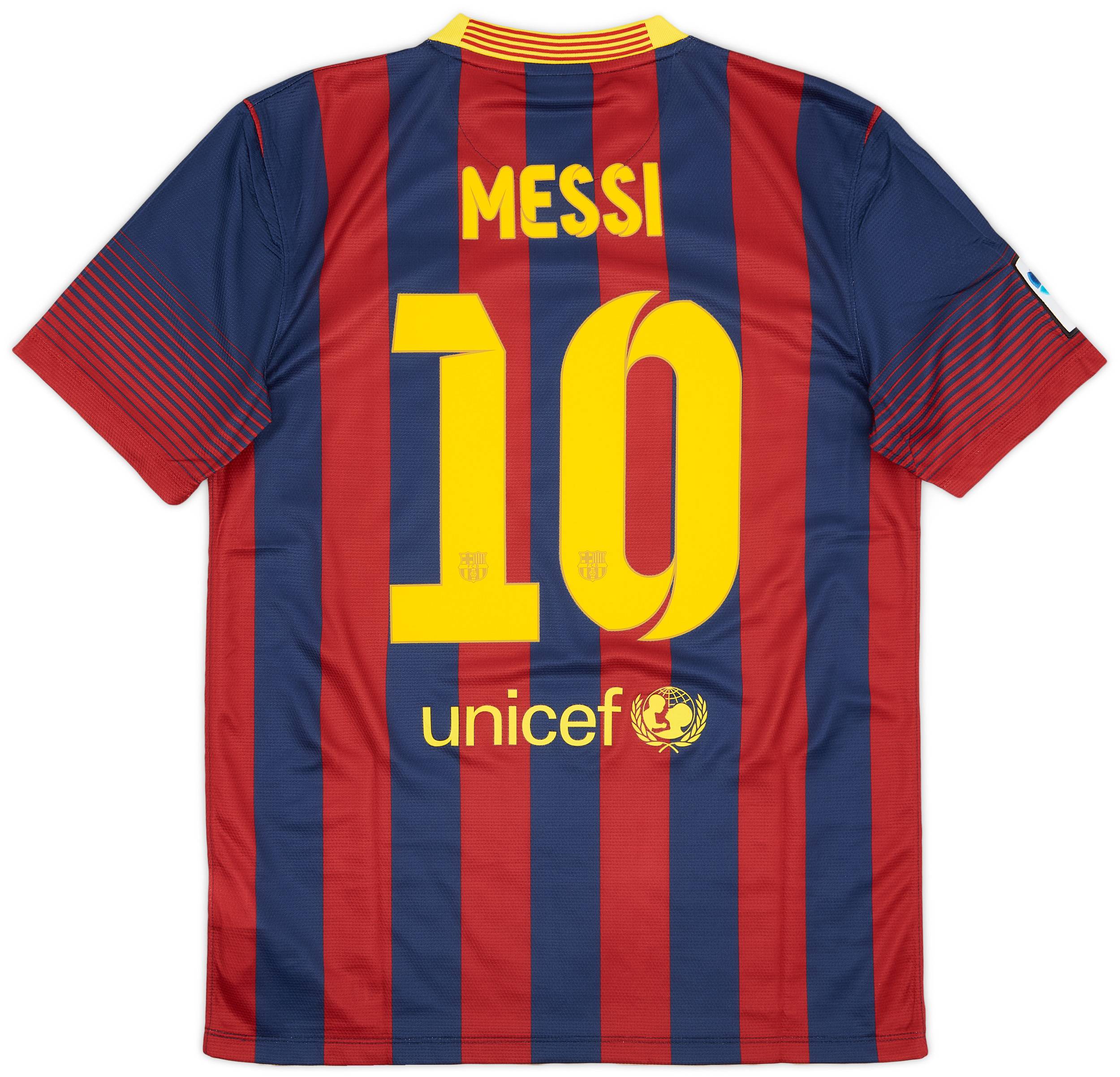 2013-14 Barcelona Home Shirt Messi #10 (M)