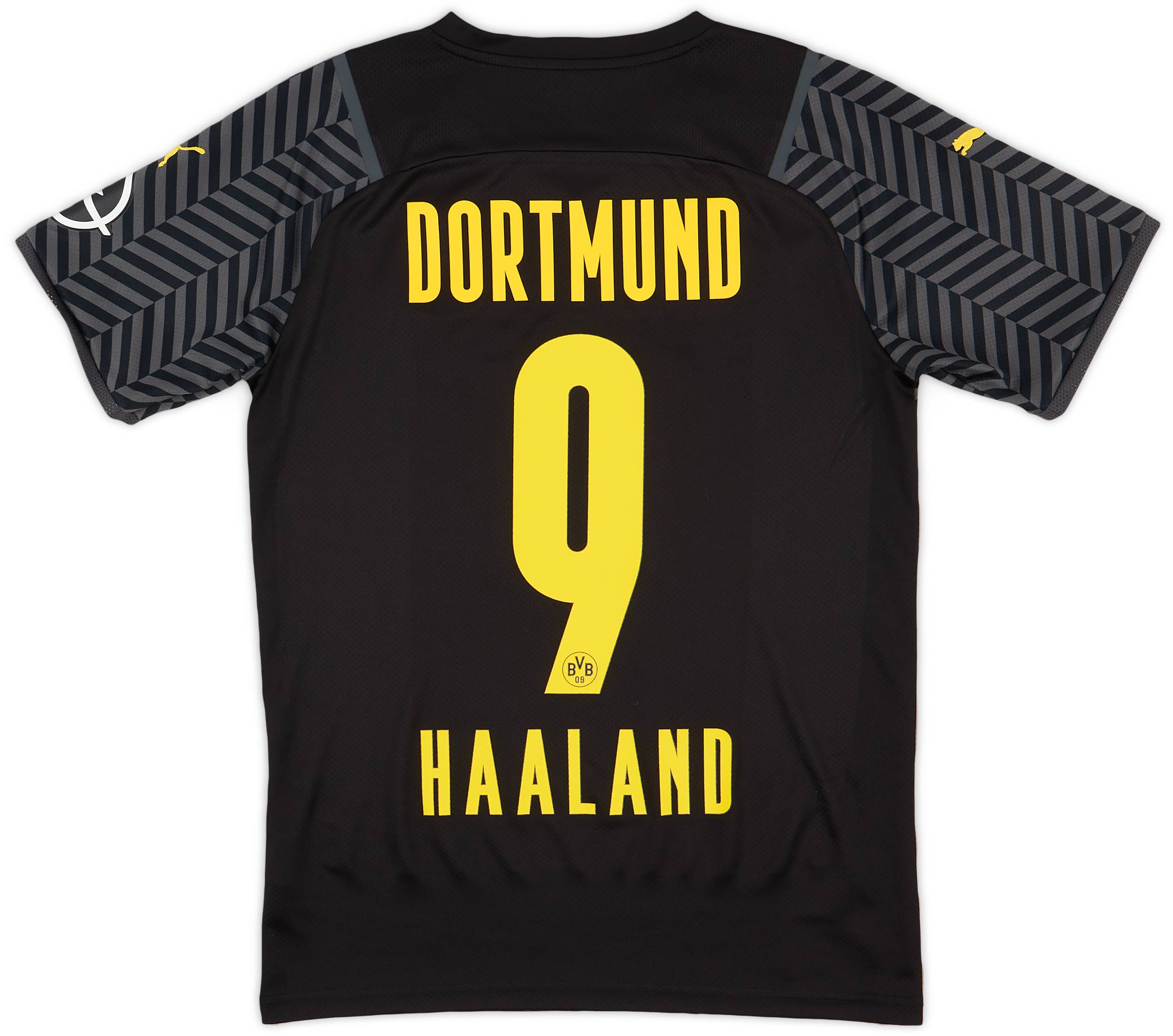 2021-22 Borussia Dortmund Away Shirt Haaland #9 - 9/10 - (S)