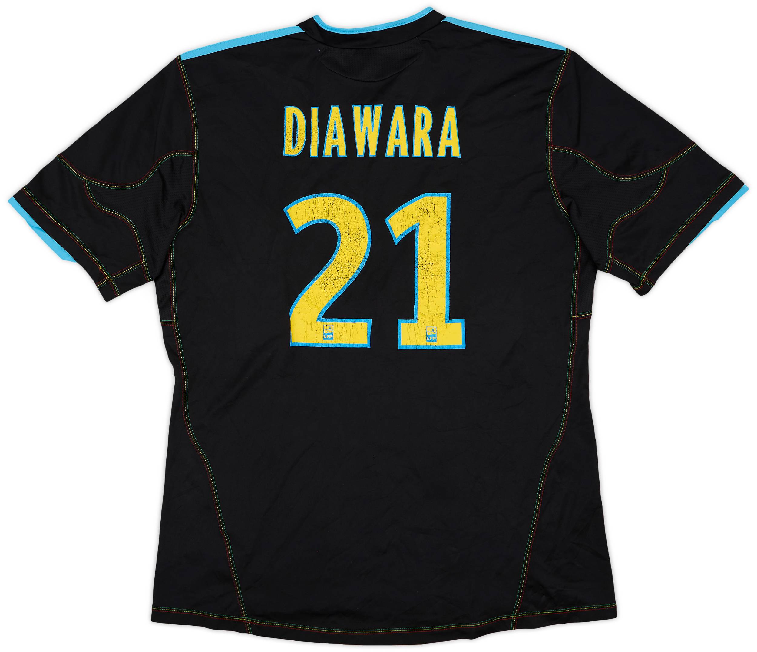 2010-11 Olympique Marseille Third Shirt Diawara #21 - 6/10 - (L)